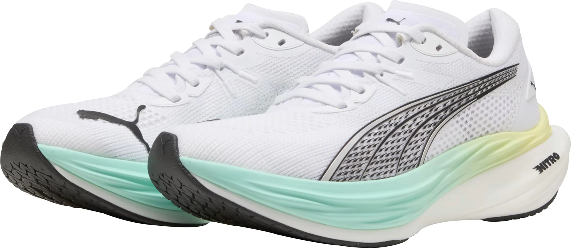 Puma Deviate Nitro 3 Womens Running Shoes - White - Image 5
