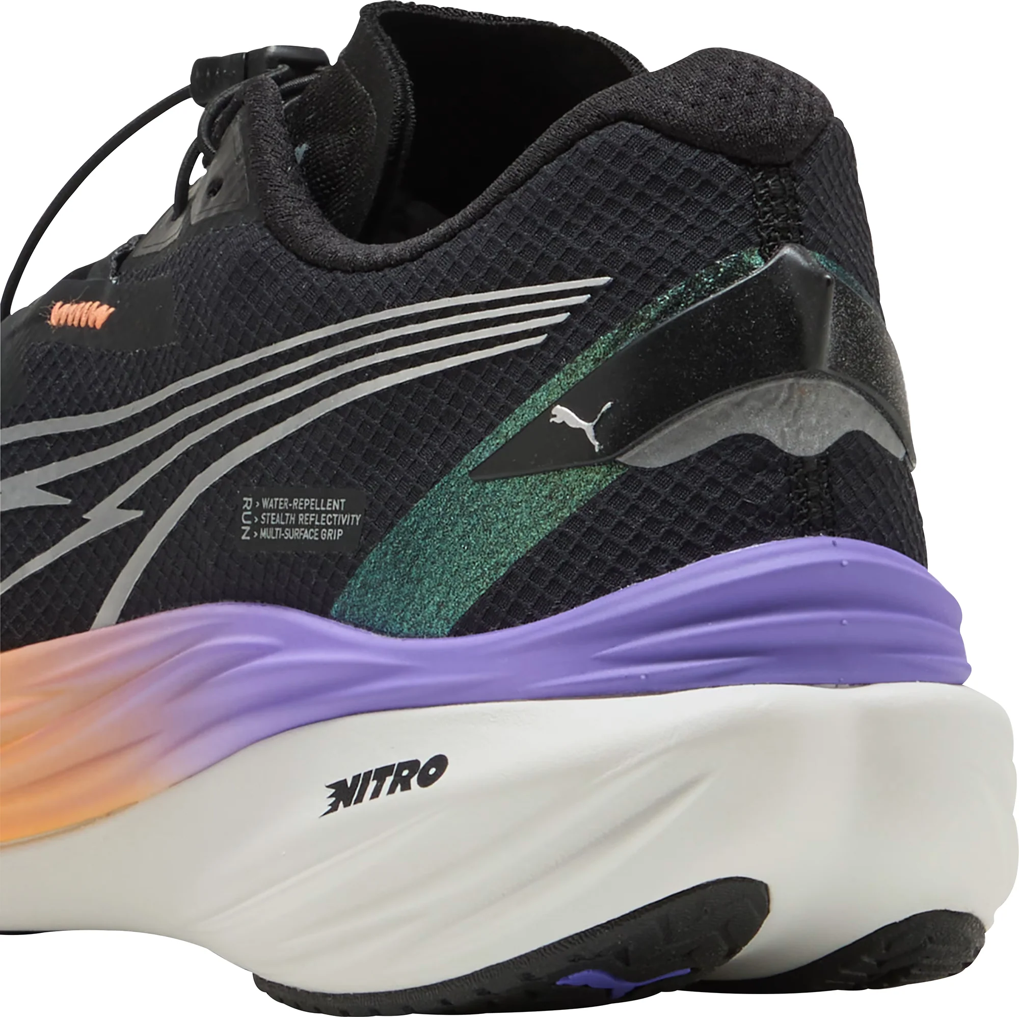 Puma Deviate Nitro 3 WTR+ Mens Running Shoes - Black - Image 5