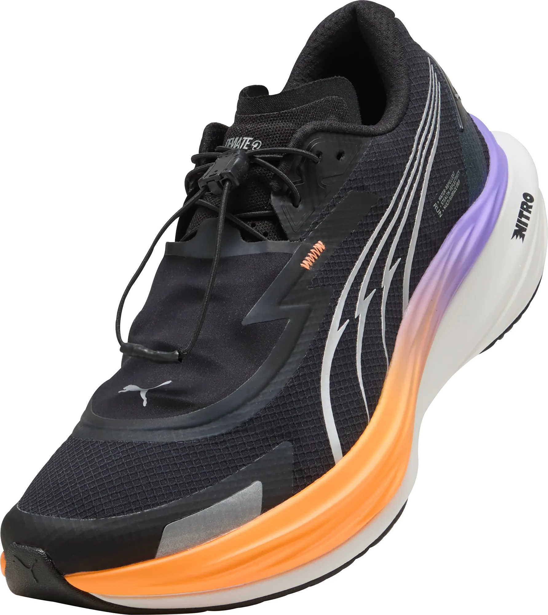 Puma Deviate Nitro 3 WTR+ Mens Running Shoes - Black - Image 7