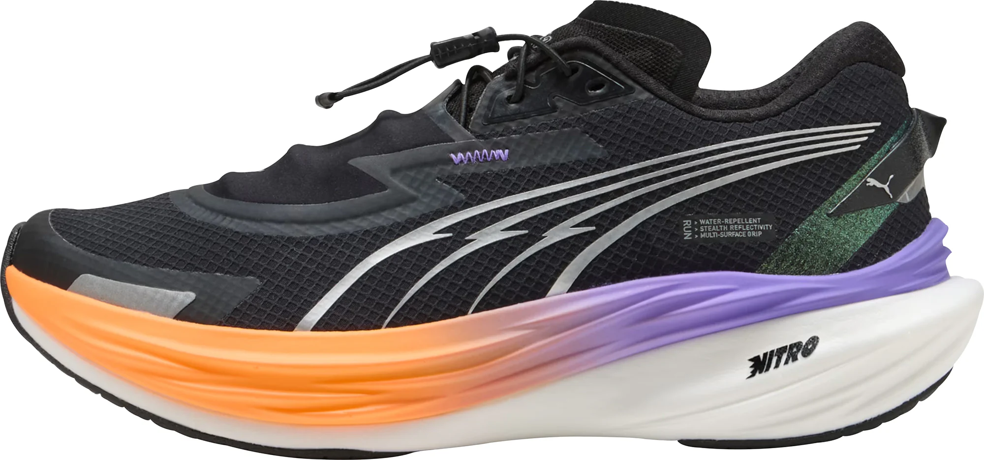 Puma Deviate Nitro 3 WTR+ Womens Running Shoes - Black