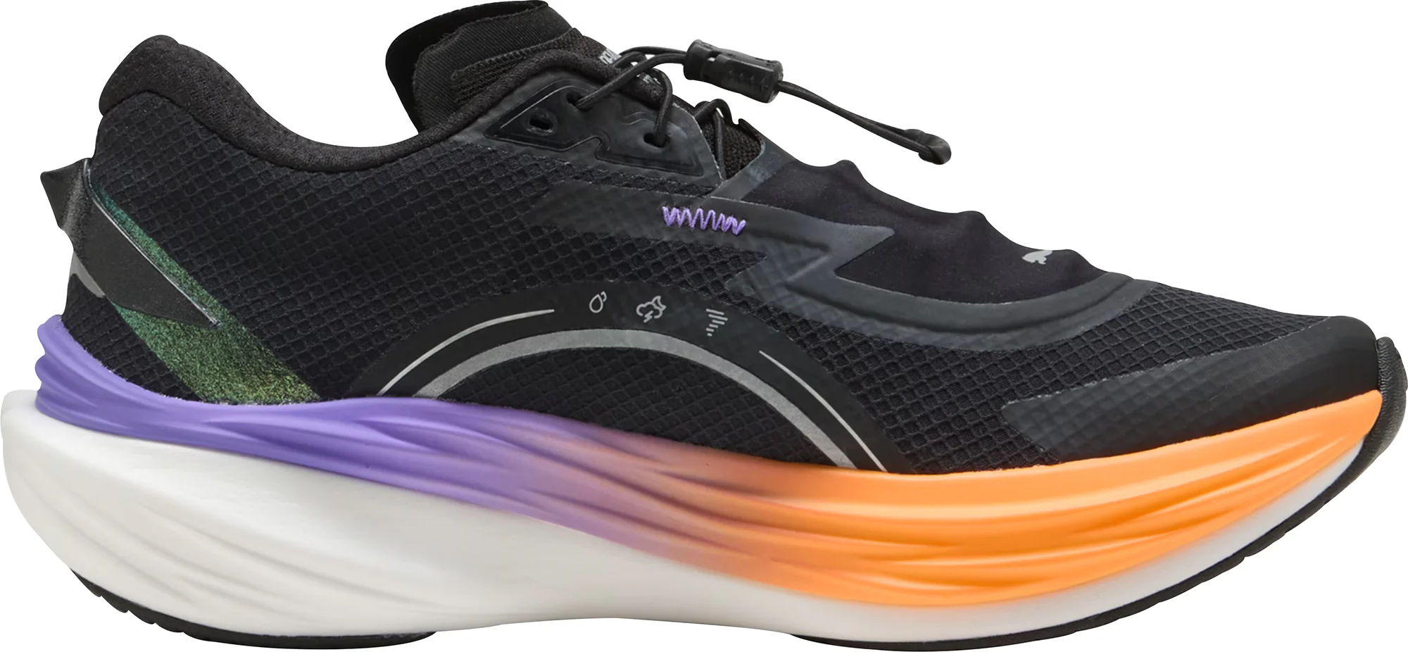Puma Deviate Nitro 3 WTR+ Womens Running Shoes - Black - Image 3