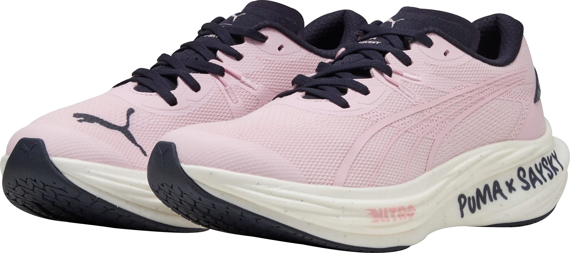 Puma Deviate Nitro 3 X SAYSKY Mens Running Shoes - Pink - Image 5
