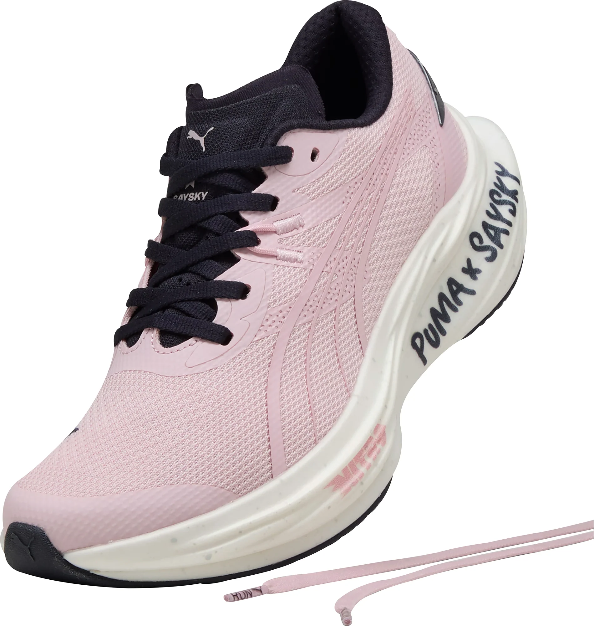 Puma Deviate Nitro 3 X SAYSKY Mens Running Shoes - Pink - Image 7