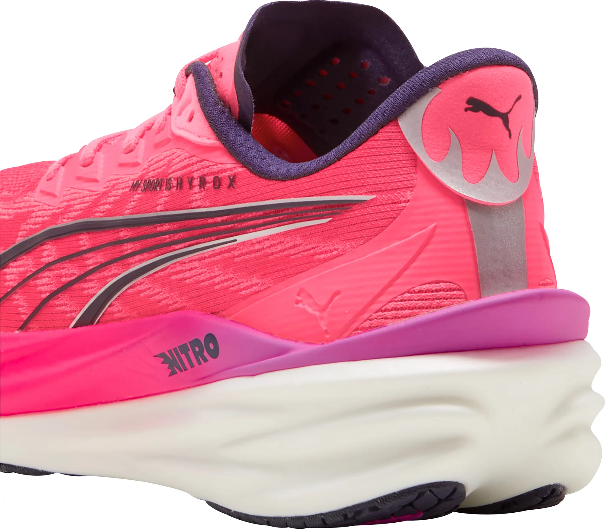 Puma Deviate Nitro 4 HYROX Mens Running Shoes - Pink - Image 6