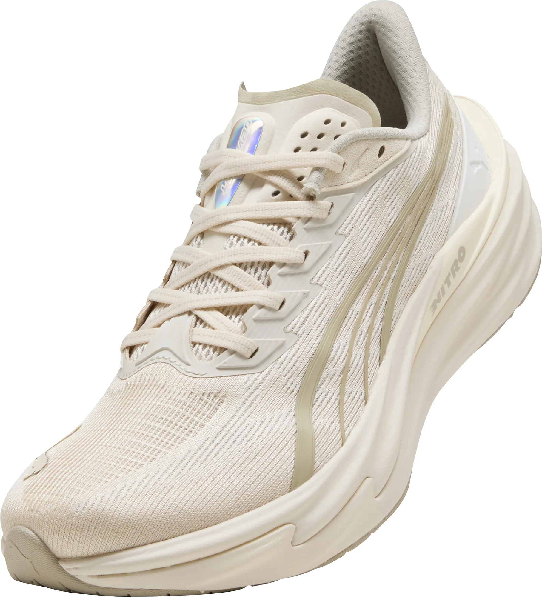 Puma Deviate Nitro 4 Mens Running Shoes - Cream - Image 7