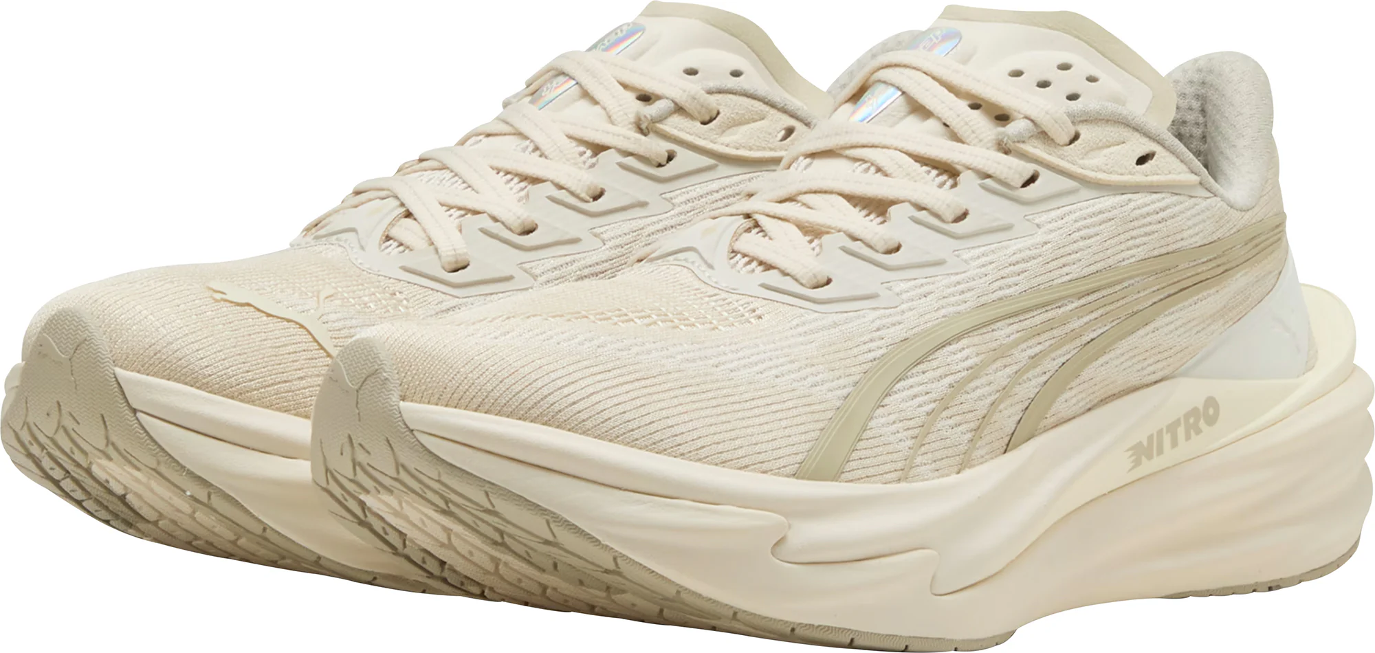 Puma Deviate Nitro 4 Womens Running Shoes - Cream - Image 5