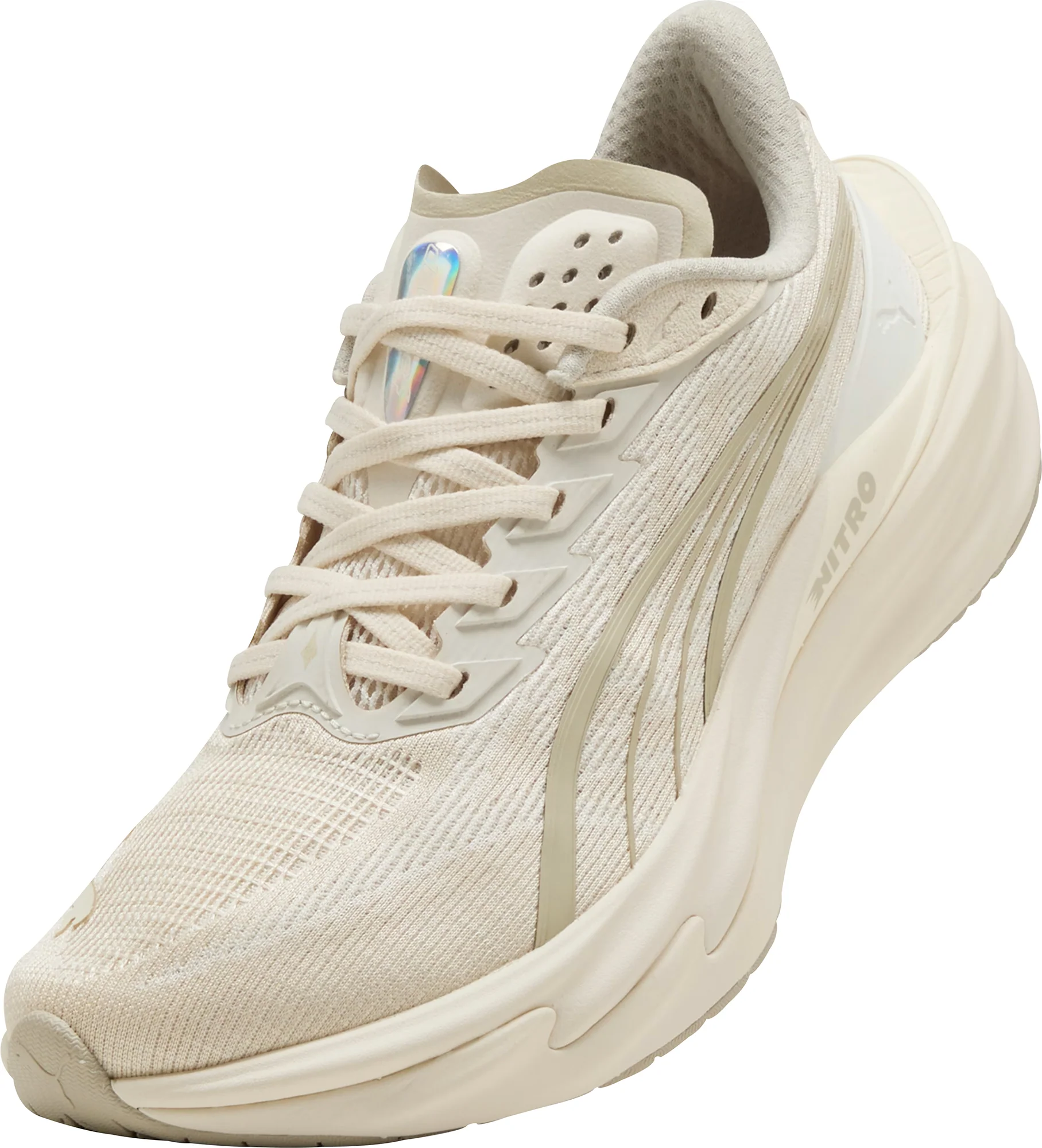 Puma Deviate Nitro 4 Womens Running Shoes - Cream - Image 7