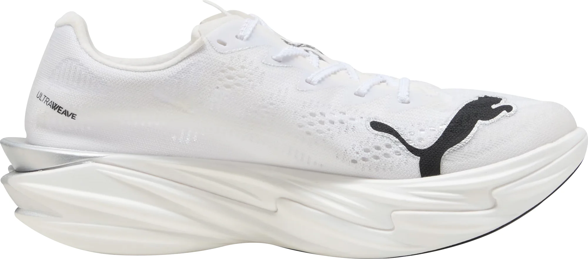 Puma Deviate Nitro Elite 4 Womens Running Shoes - White - Image 3