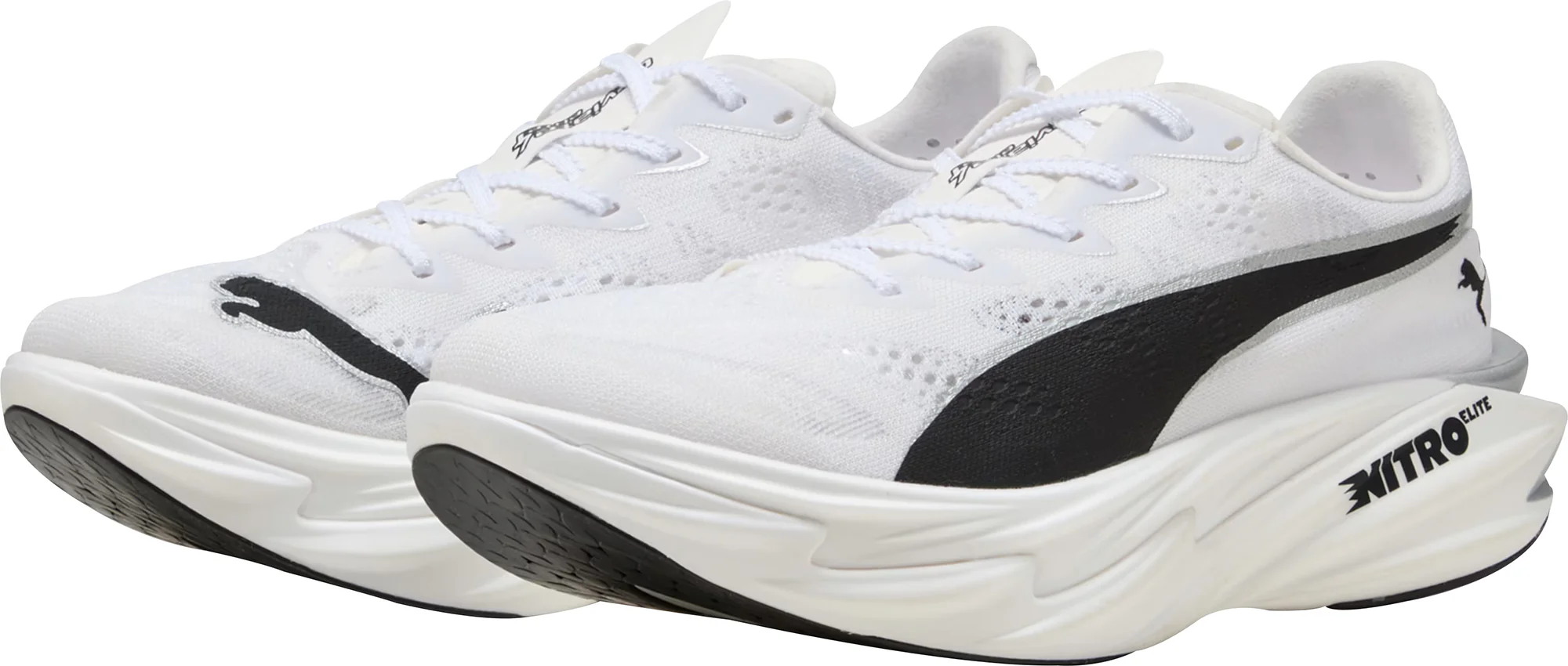 Puma Deviate Nitro Elite 4 Womens Running Shoes - White - Image 5