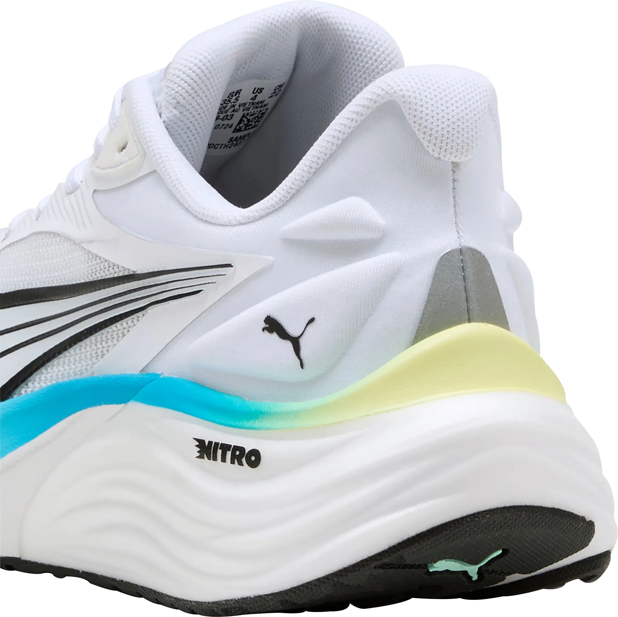 Puma Electrify Nitro 4 Junior Running Shoes - White - Image 6