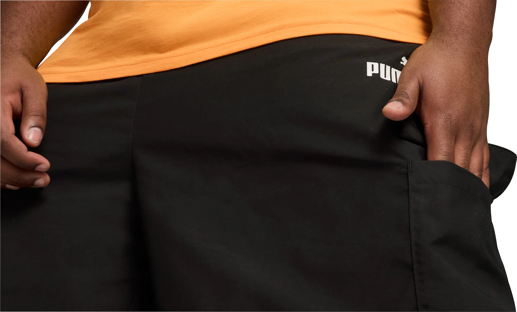 Puma Essentials Woven Mens Cargo Shorts - Black - Image 4