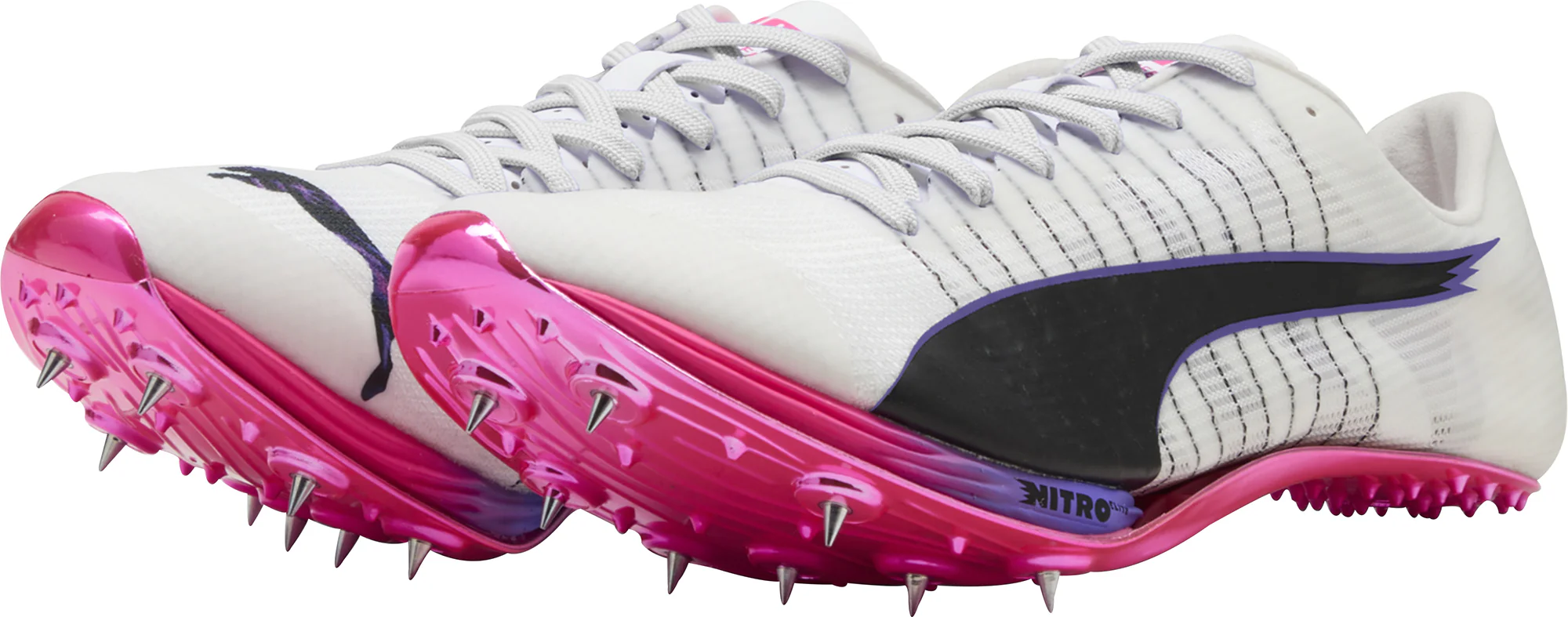 Puma evoSpeed Sprint Nitro Elite 2 Running Spikes - White - Image 4