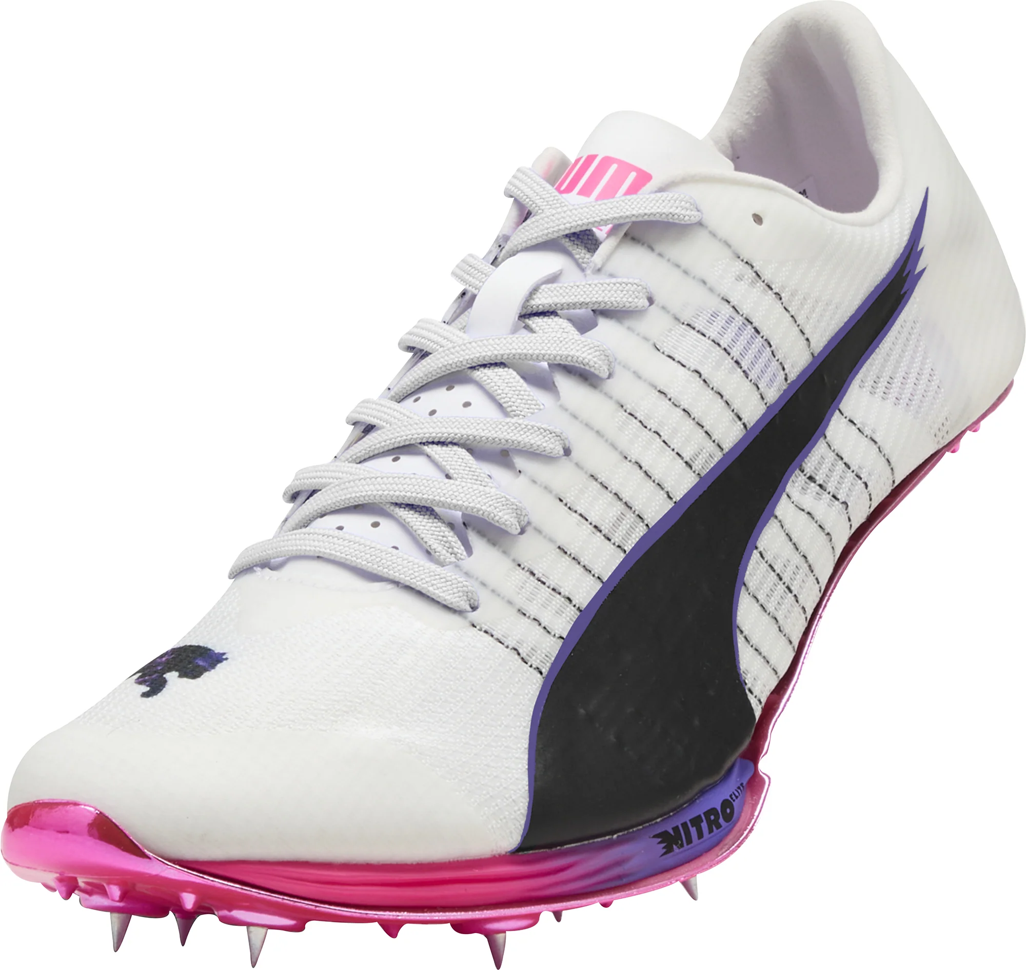 Puma evoSpeed Sprint Nitro Elite 2 Running Spikes - White - Image 7