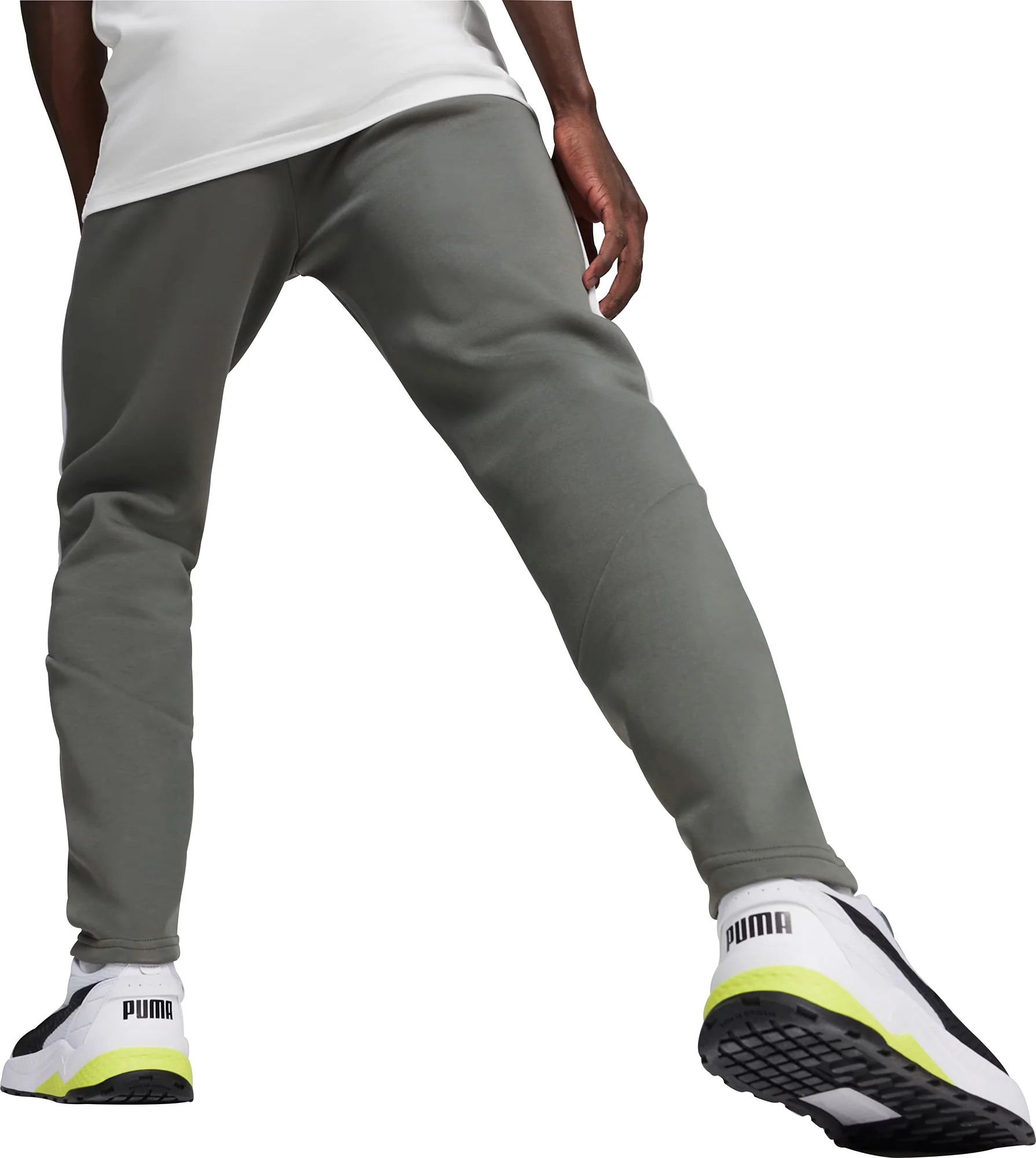 Puma EvoStripe Mens Training Joggers - Grey - Image 2