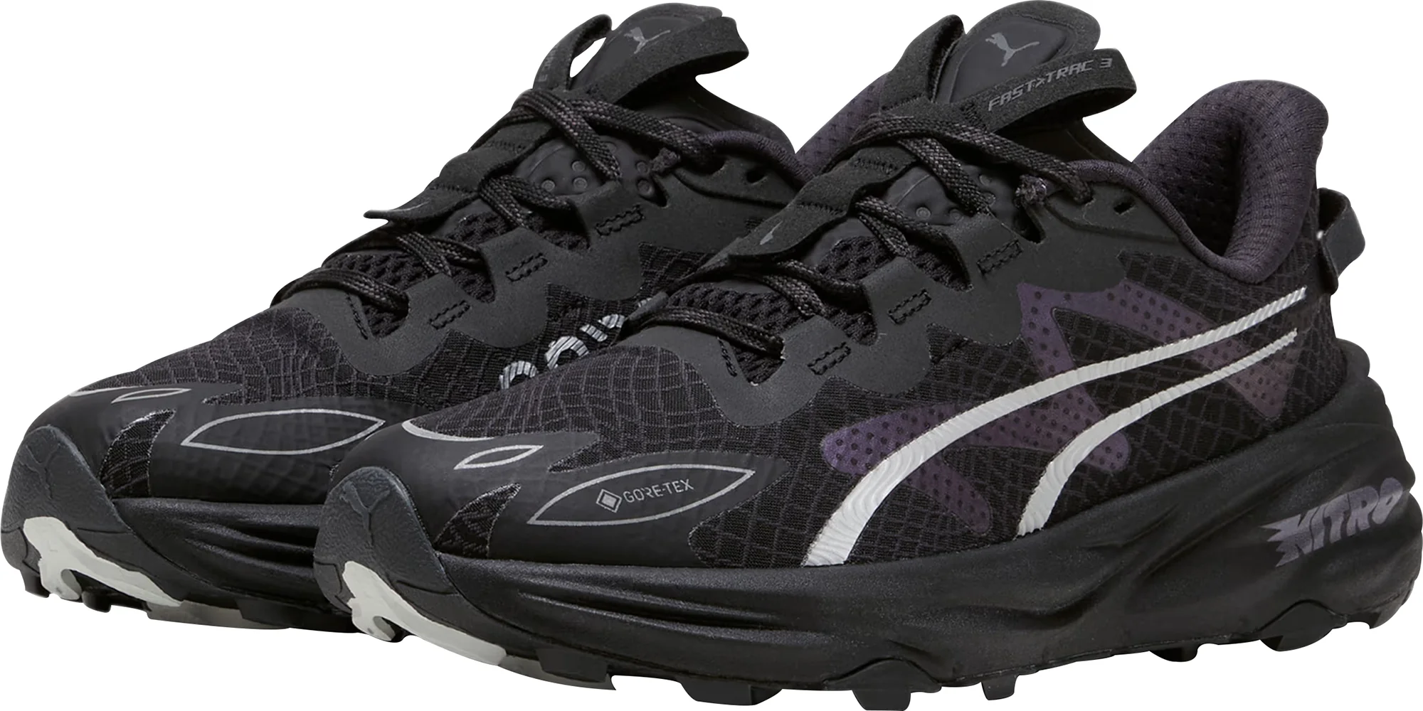 Puma Fast-Trac Nitro 3 GORE-TEX Womens Trail Running Shoes - Black - Image 5