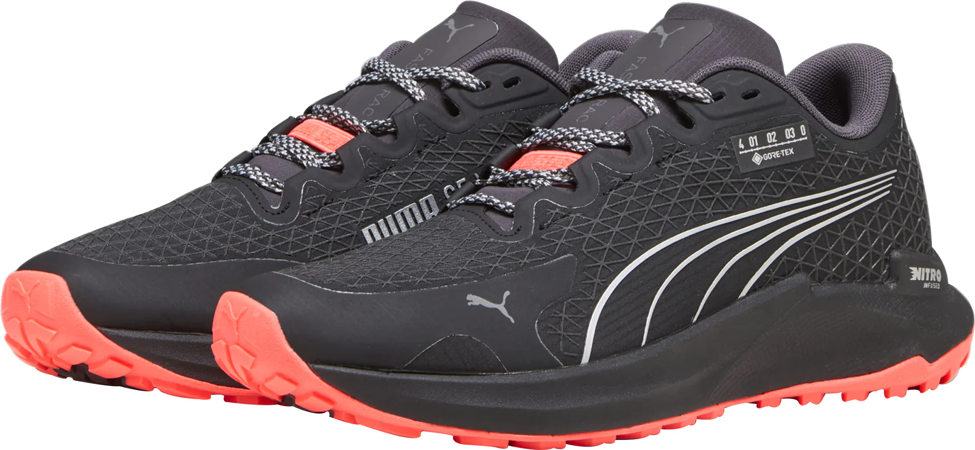 Puma Fast-Trac Nitro GORE-TEX Womens Trail Running Shoes - Black - Image 5