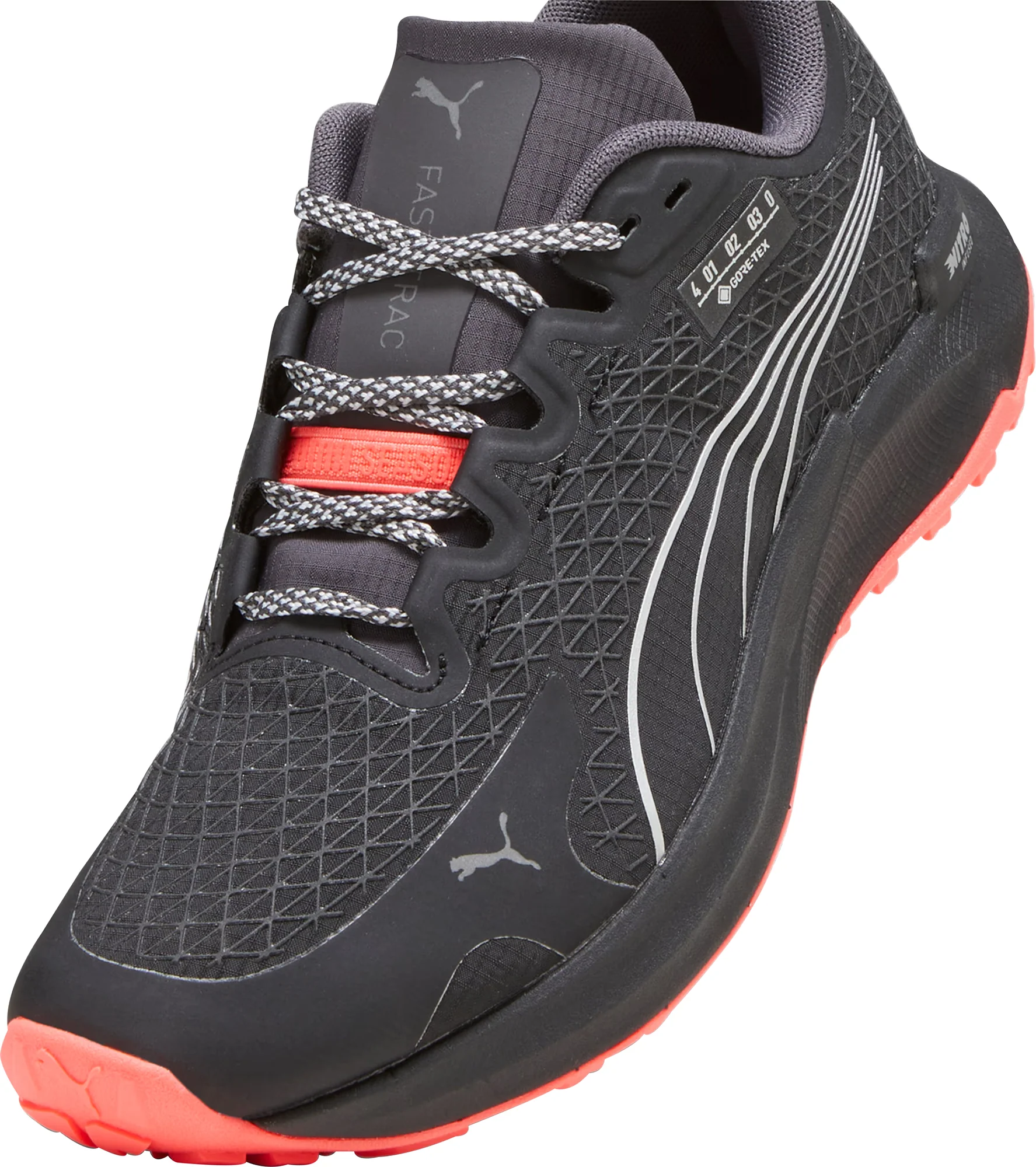 Puma Fast-Trac Nitro GORE-TEX Womens Trail Running Shoes - Black - Image 6
