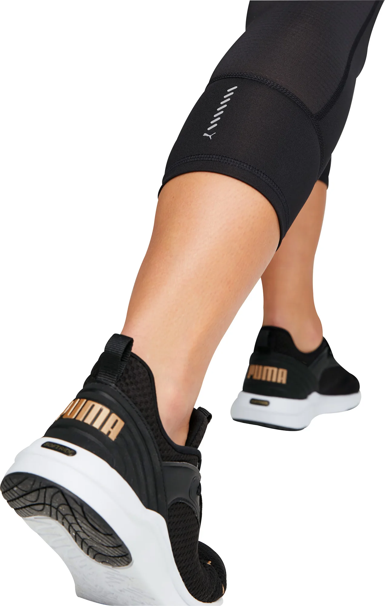 Puma Favourite 3/4 Capri Womens Running Tights - Black - Image 4