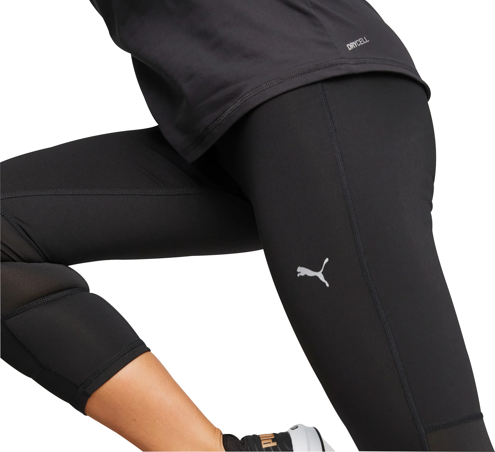 Puma Favourite 3/4 Capri Womens Running Tights - Black - Image 5