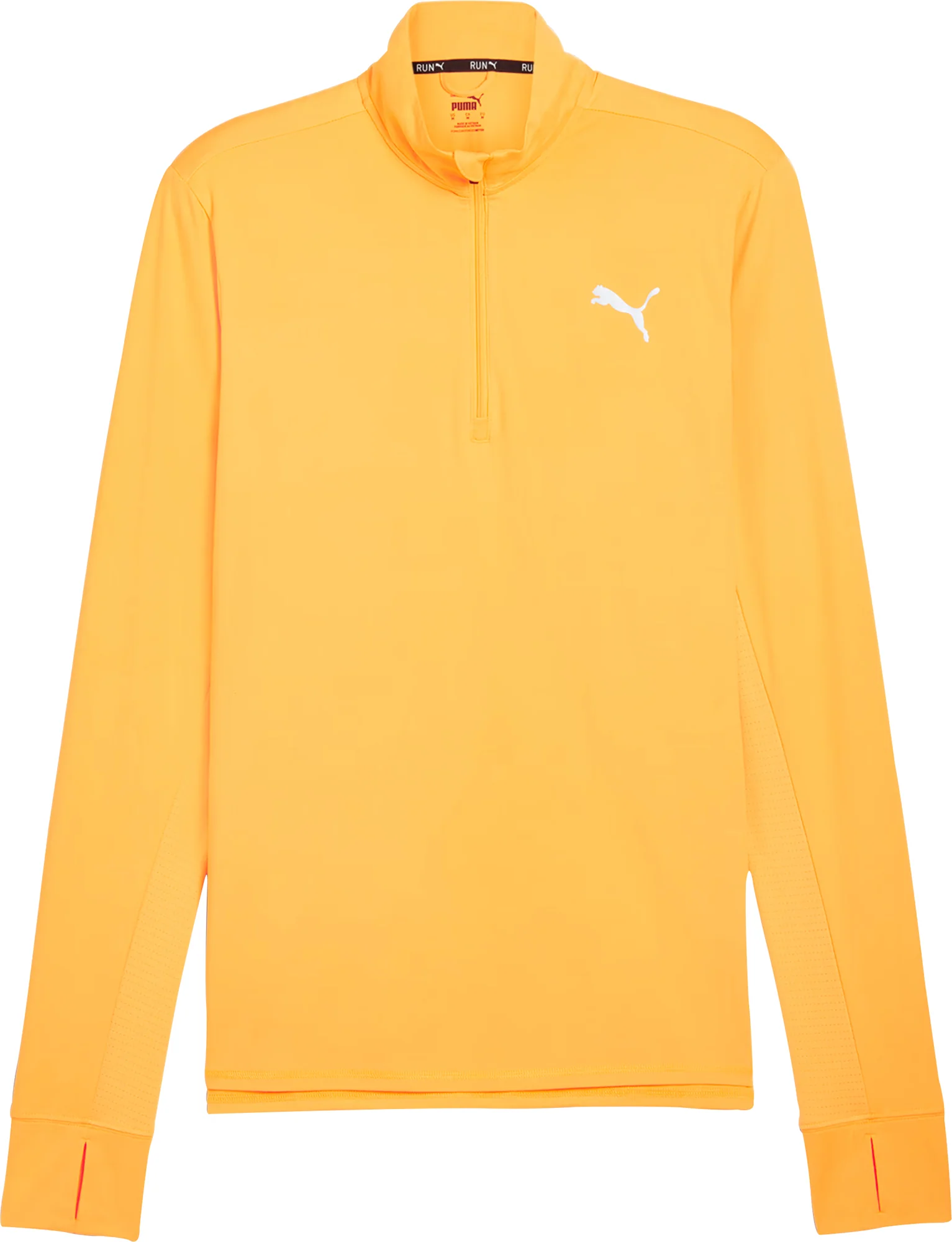 Puma Favourite Half Zip Long Sleeve Mens Running Top - Orange - Image 5
