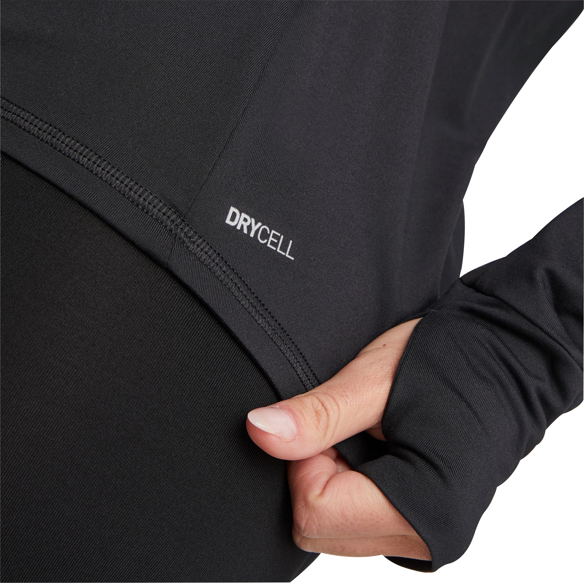 Puma Favourite Half Zip Long Sleeve Womens Running Top - Black - Image 3
