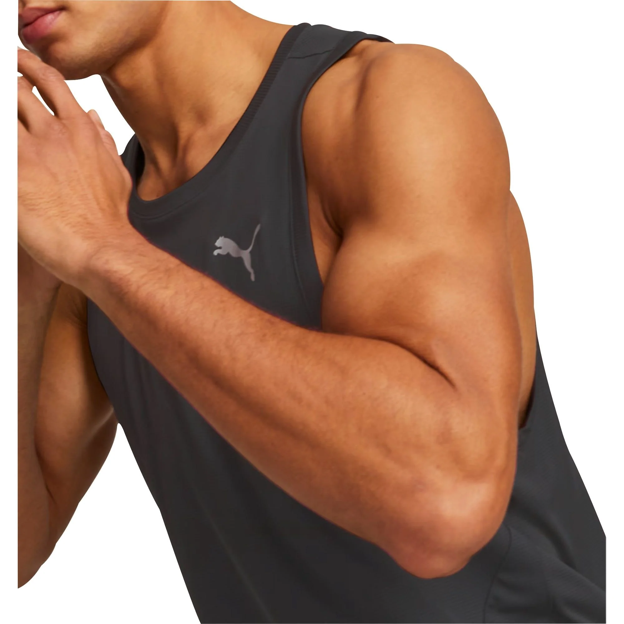 Puma Favourite Mens Running Vest - Black - Image 4