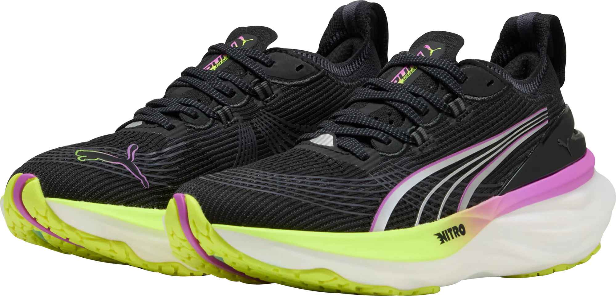 Puma ForeverRun Nitro 2 Womens Running Shoes - Black - Image 5