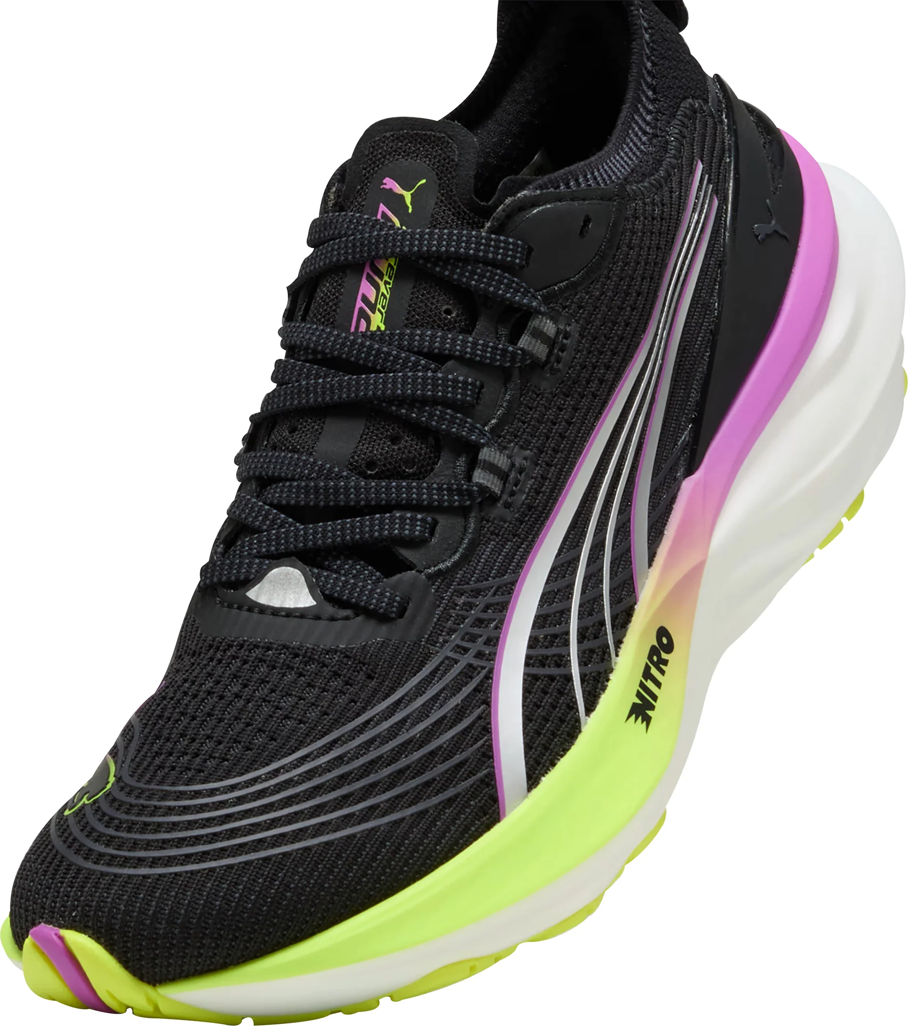 Puma ForeverRun Nitro 2 Womens Running Shoes - Black - Image 7