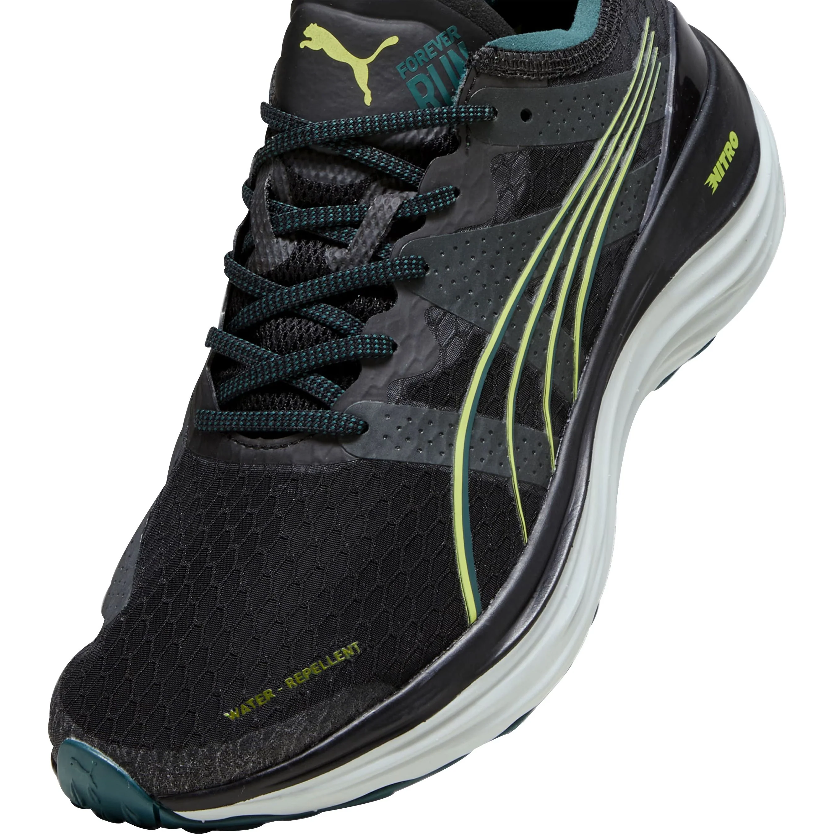 Puma ForeverRun Nitro WTR Mens Running Shoes - Black - Image 6