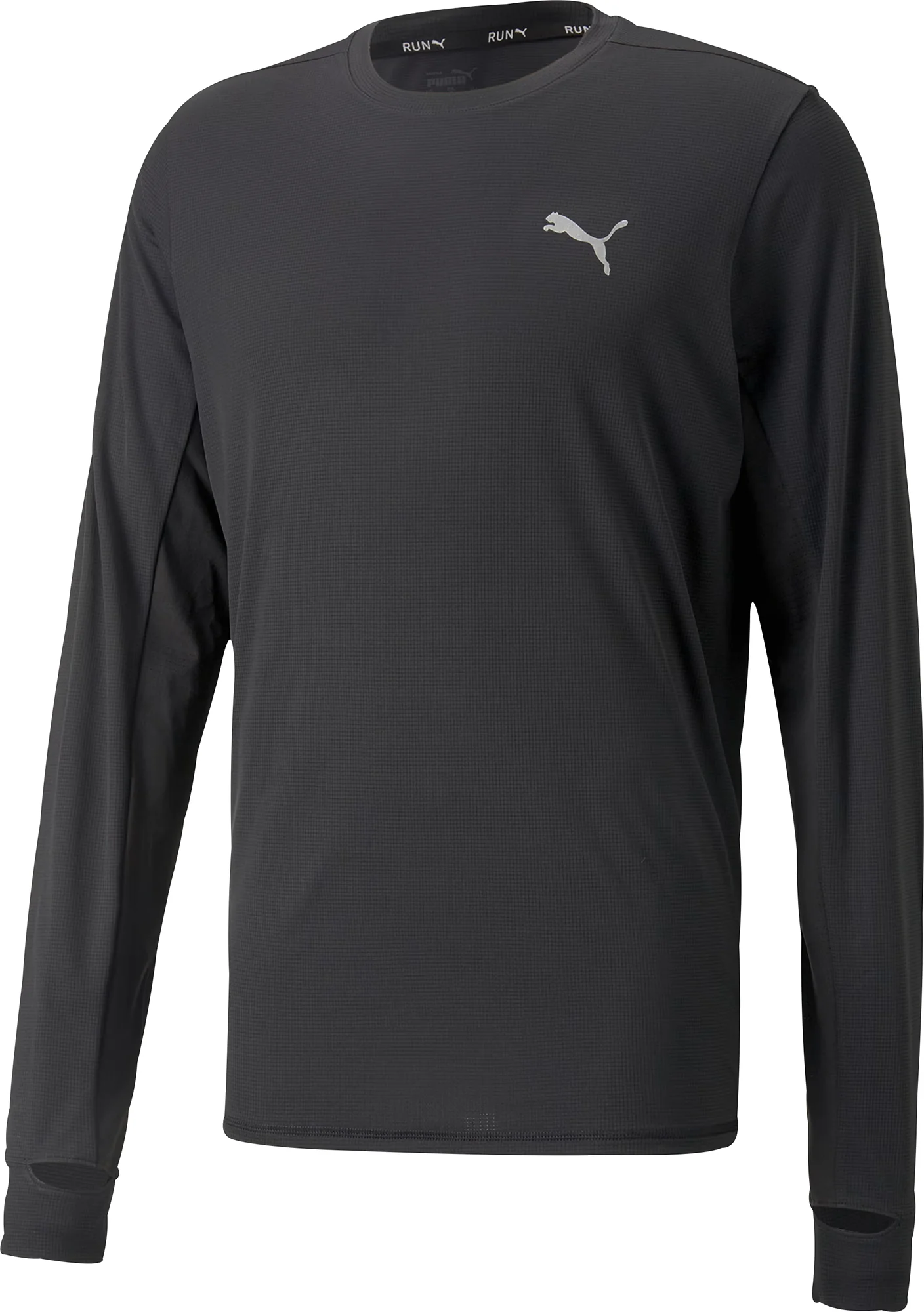 Puma Fun Favourite Long Sleeve Mens Running Top - Black - Image 6