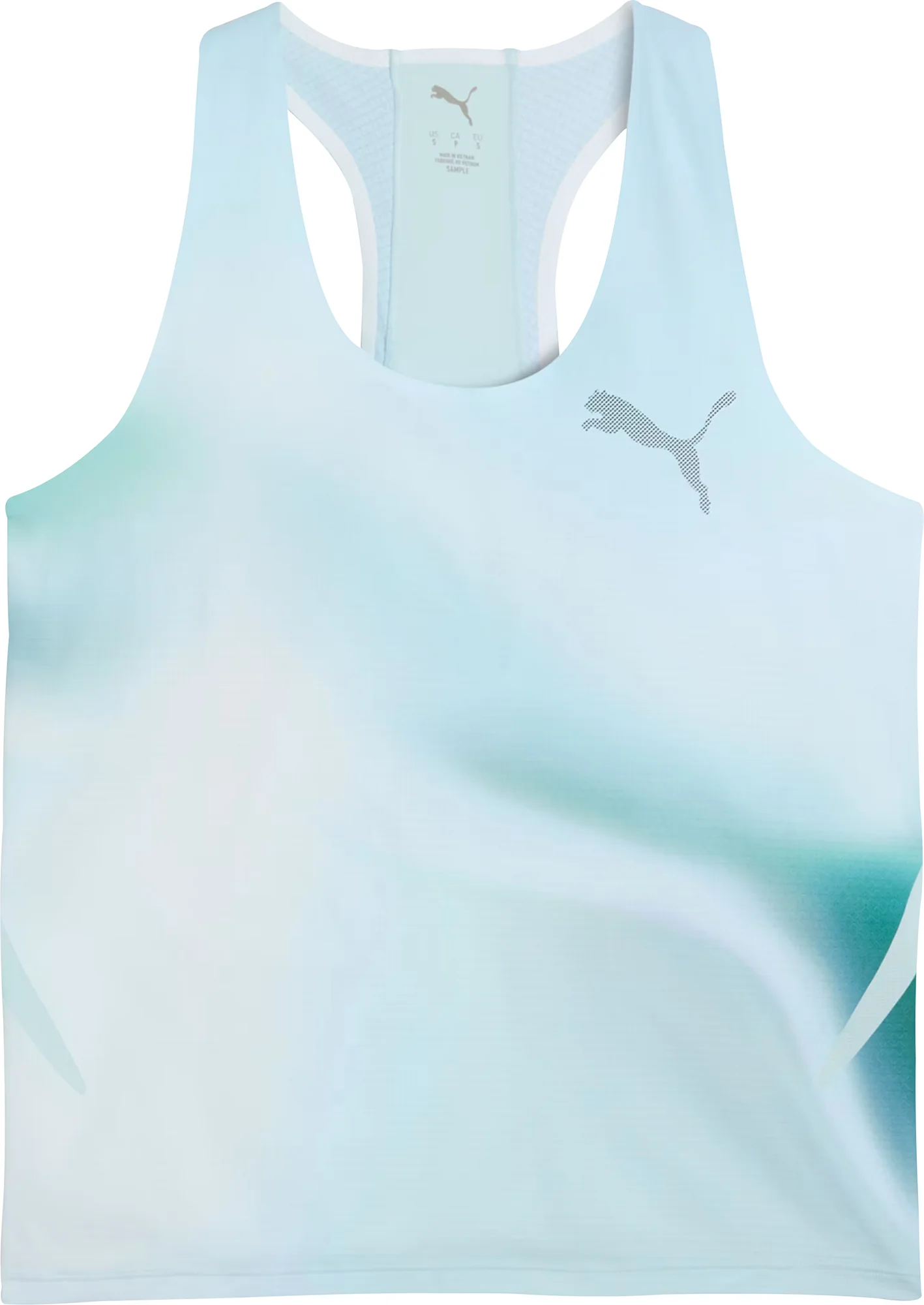 Puma LightSpeed UltraWeave Graphic Womens Running Vest Tank Top - Blue - Image 3