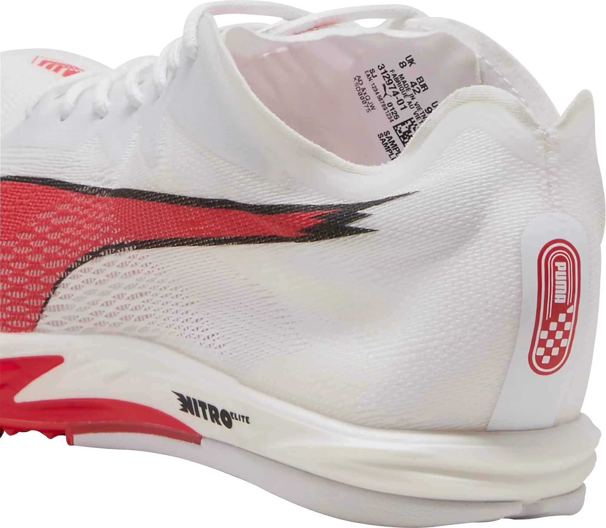 Puma Long Distance Nitro Elite 3 Running Spikes - White - Image 6