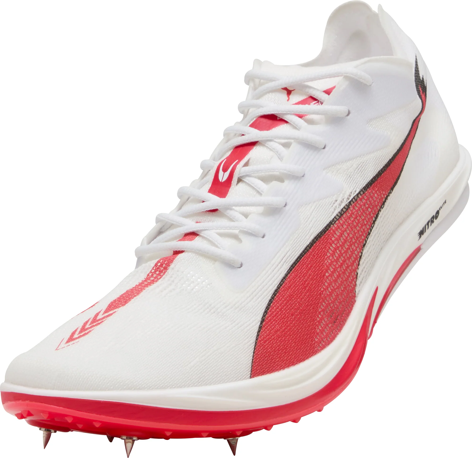 Puma Long Distance Nitro Elite 3 Running Spikes - White - Image 7