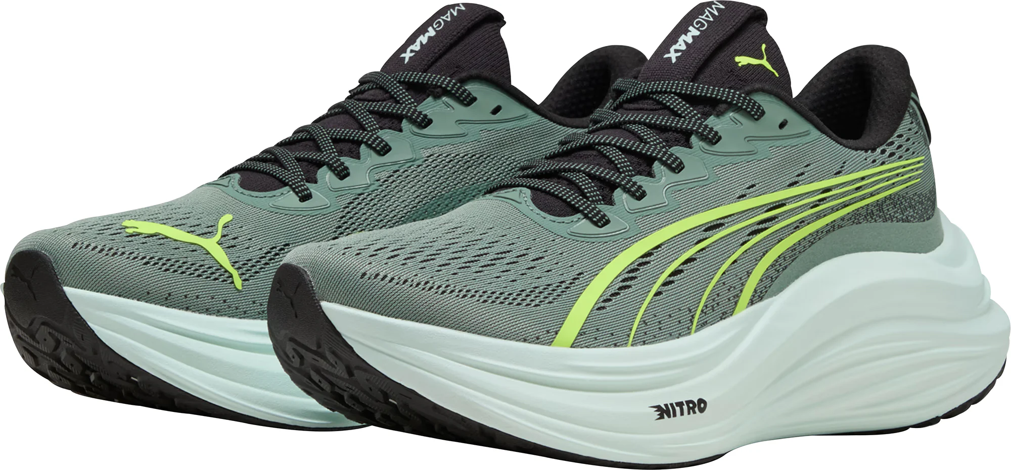 Puma MagMax Nitro Mens Running Shoes - Green - Image 5