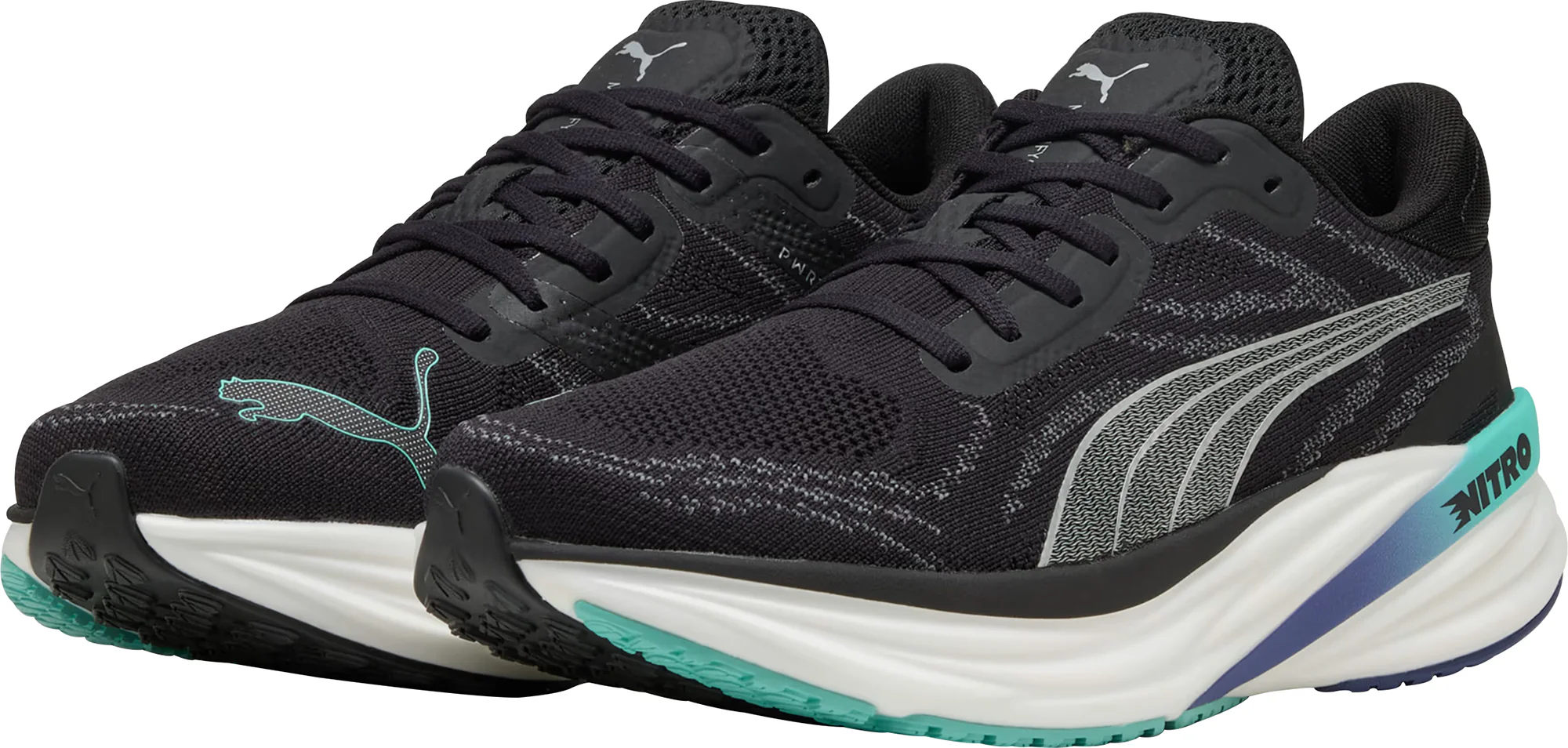 Puma Magnify Nitro 2 Mens Running Shoes - Black - Image 5