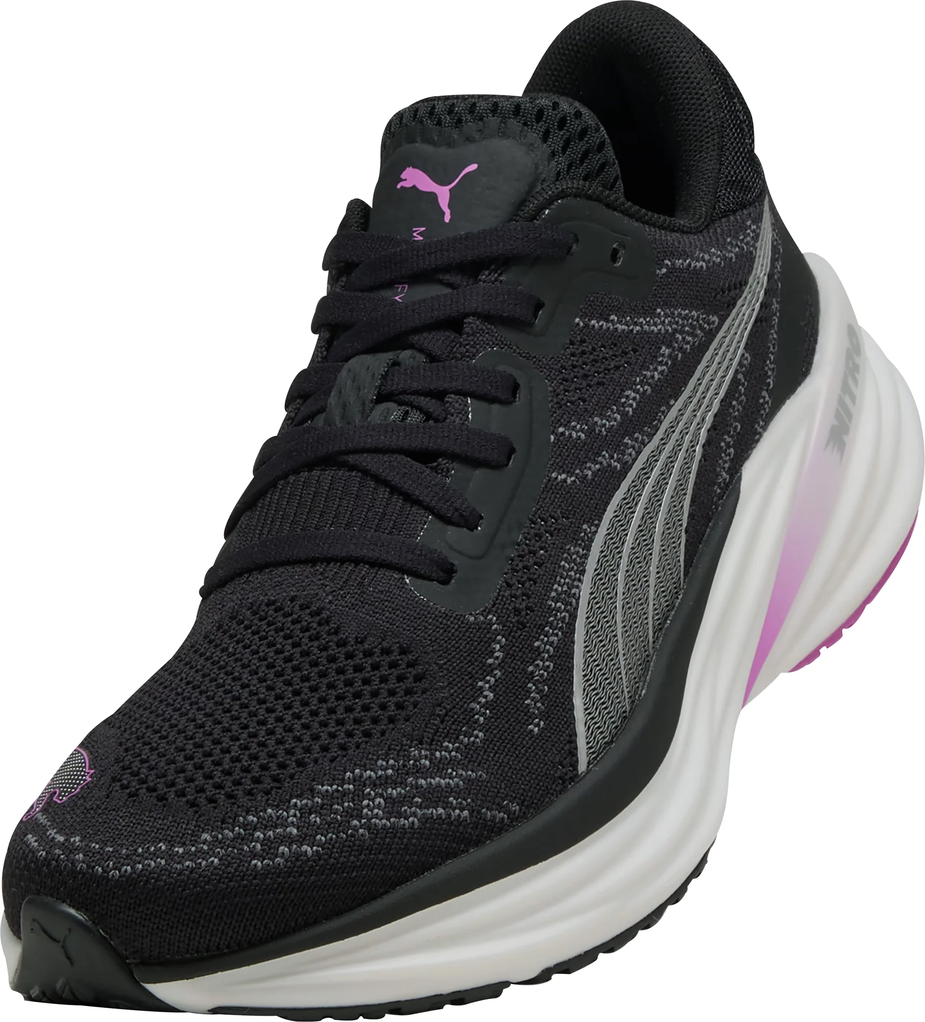 Puma Magnify Nitro 2 Womens Running Shoes - Black - Image 7