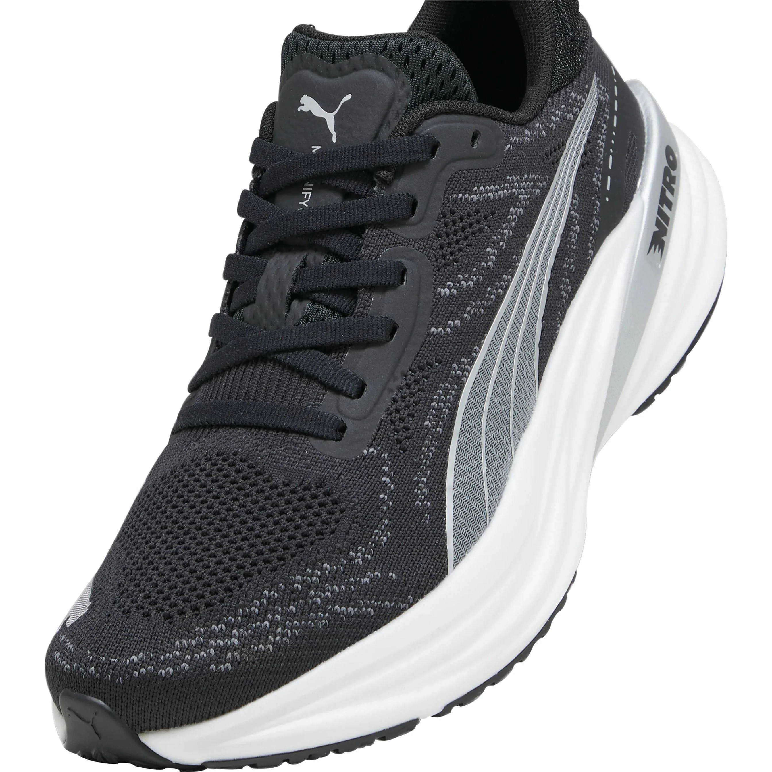 Puma Magnify Nitro 2 Womens Running Shoes - Black - Image 6