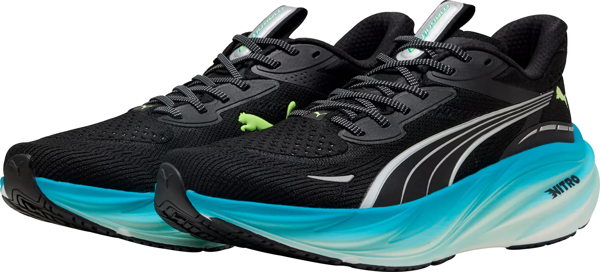 Puma Magnify Nitro 3 Mens Running Shoes - Black - Image 5