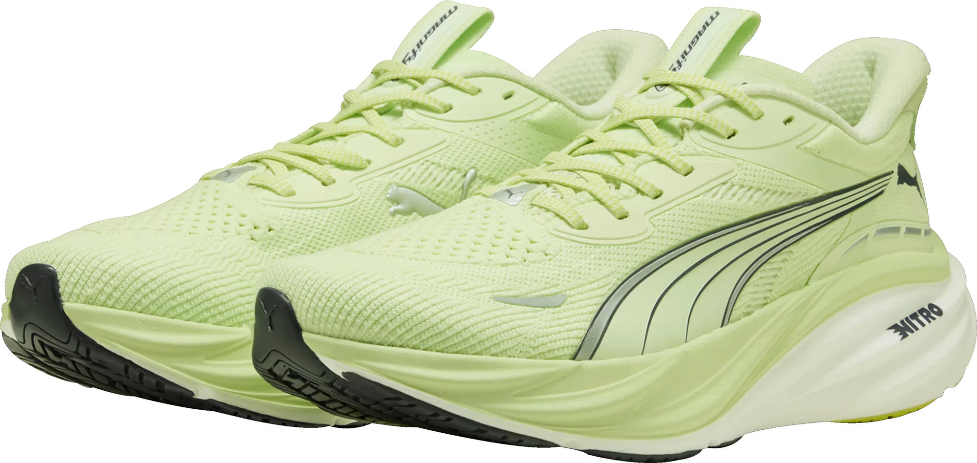 Puma Magnify Nitro 3 Mens Running Shoes - Green - Image 5