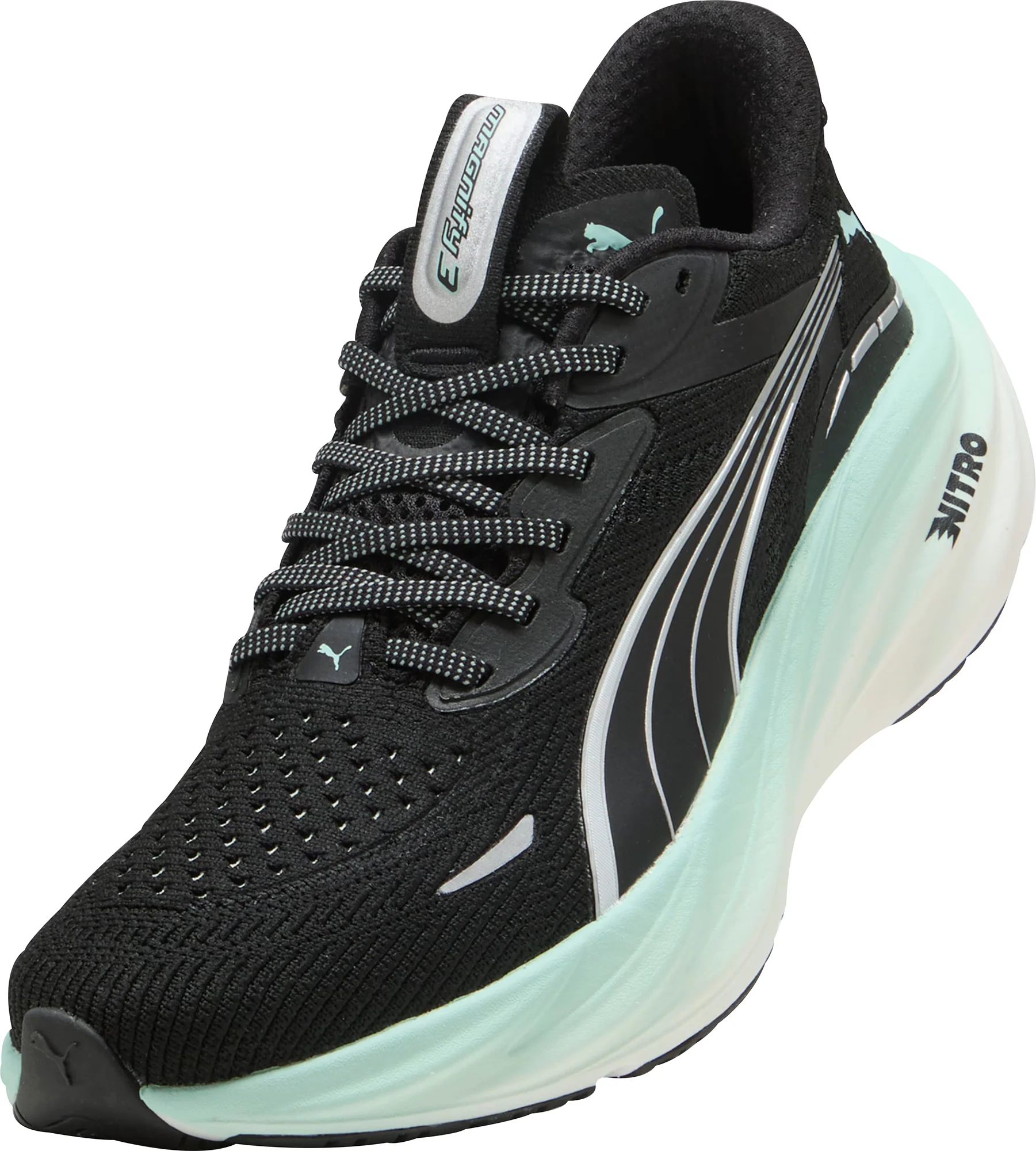 Puma Magnify Nitro 3 Womens Running Shoes - Black - Image 7