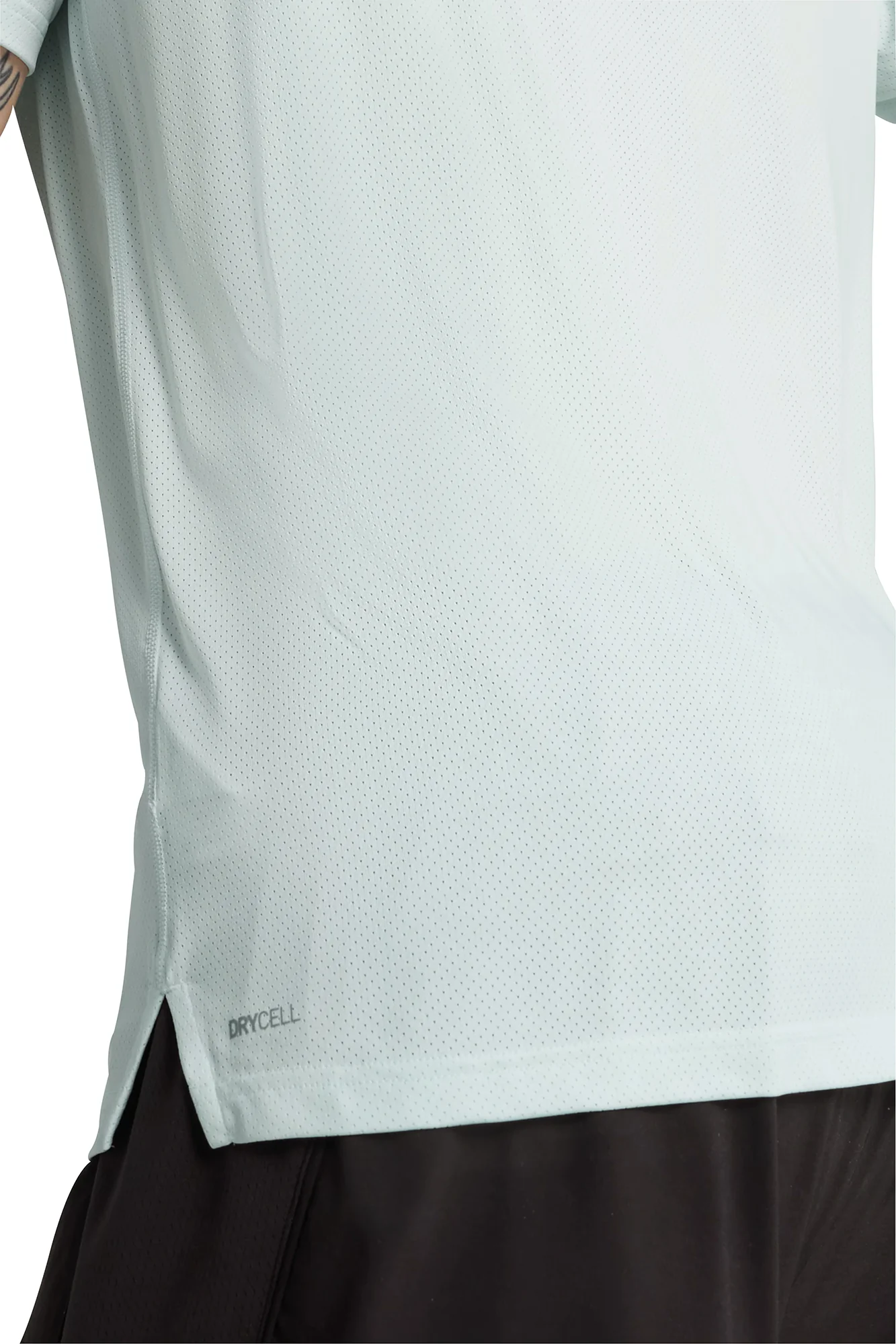 Puma Mesh Graphic Short Sleeve Mens Running Top - Blue - Image 3