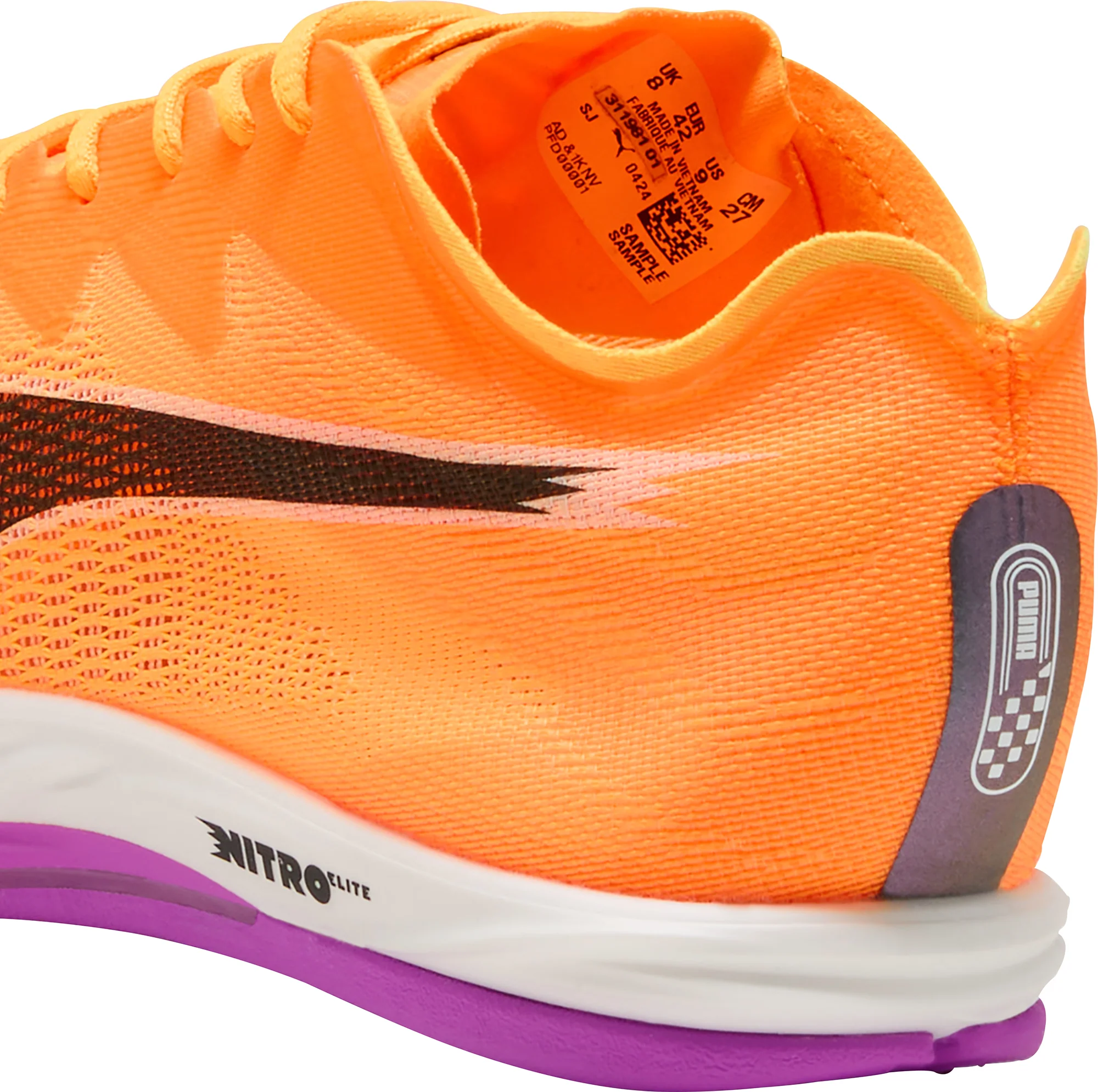 Puma Nitro Elite 3 Long Distance Running Spikes - Orange - Image 6