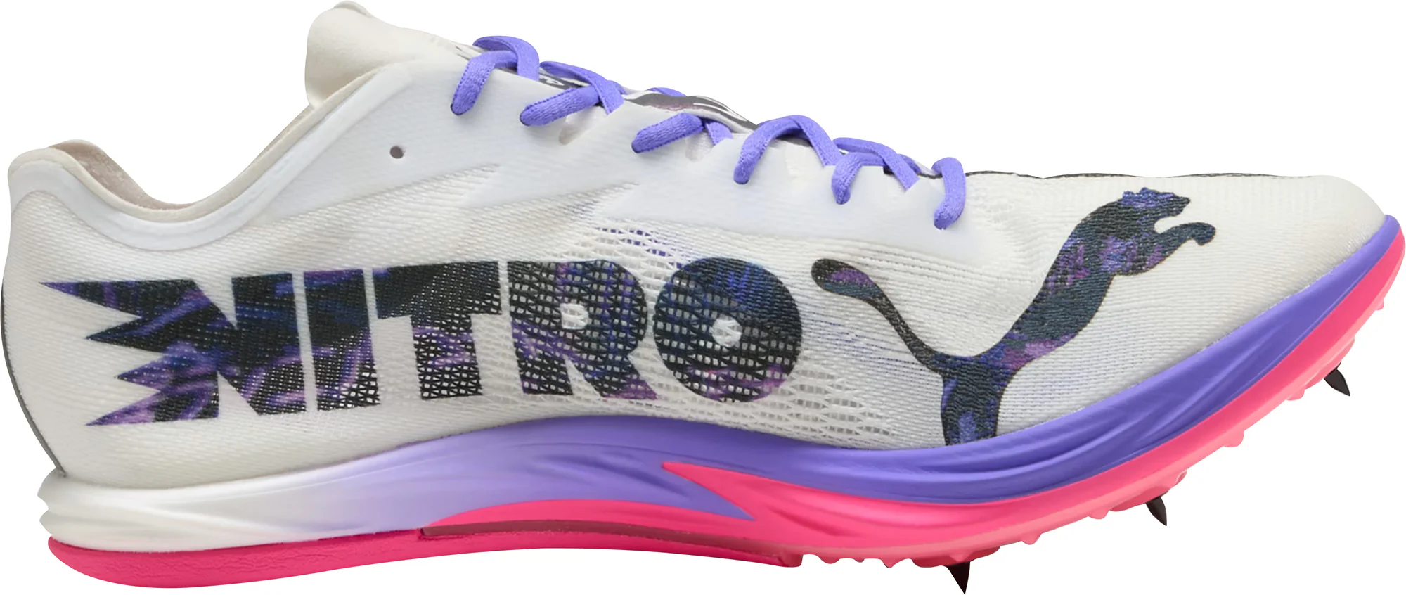 Puma Nitro Elite 3 Long Distance Running Spikes - White - Image 3
