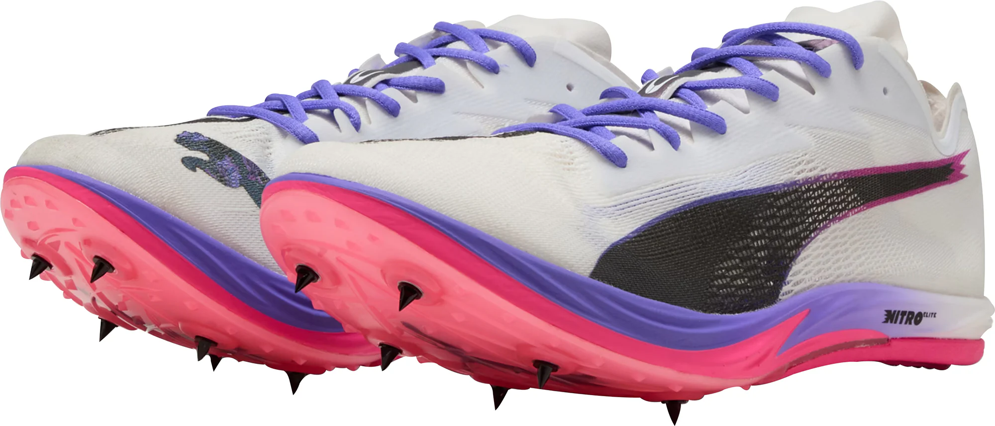 Puma Nitro Elite 3 Long Distance Running Spikes - White - Image 5