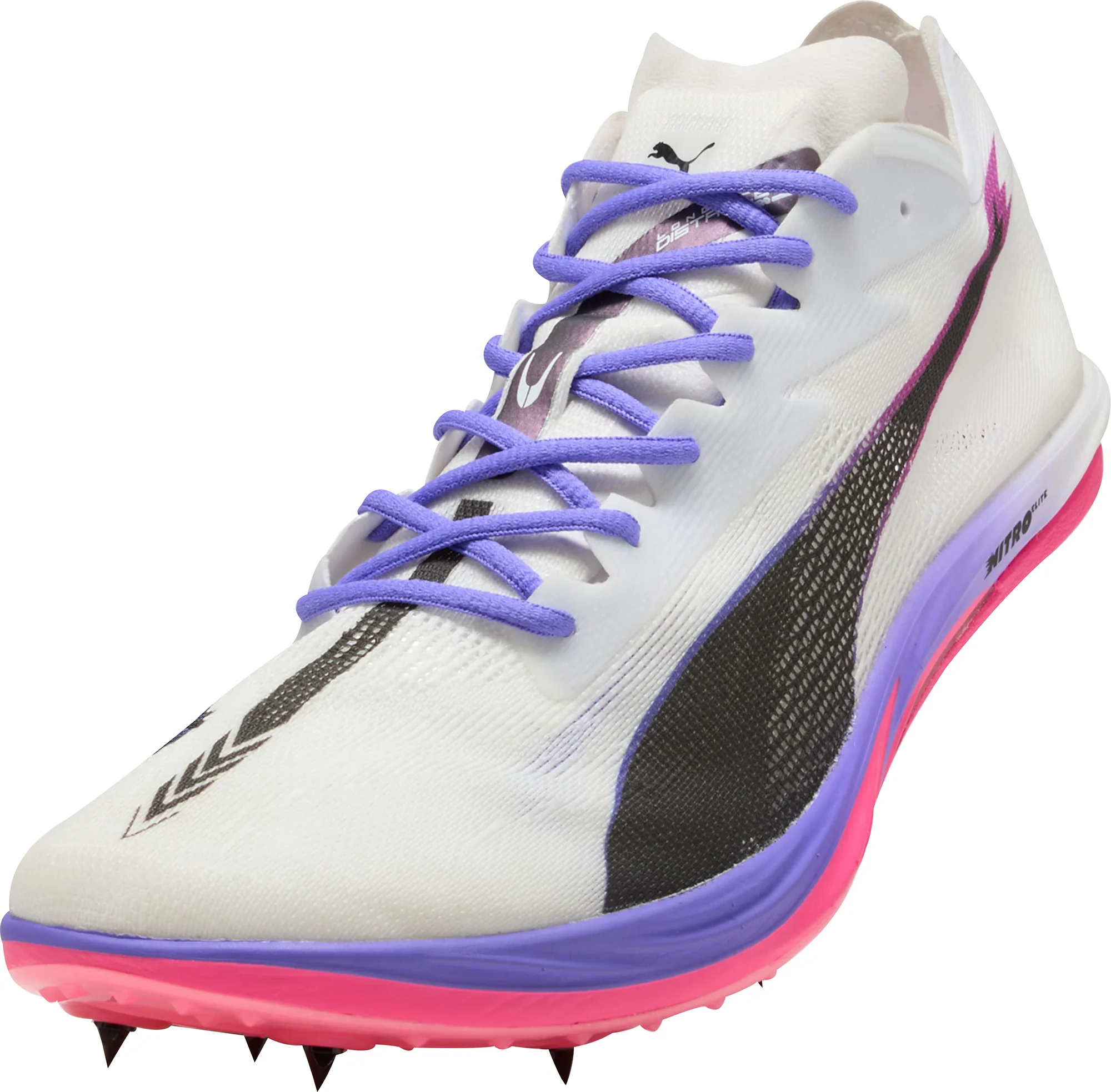 Puma Nitro Elite 3 Long Distance Running Spikes - White - Image 7