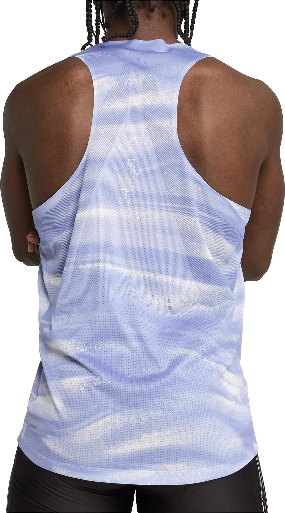 Puma Raceday UltraSpun Graphic Mens Running Vest - Blue - Image 2
