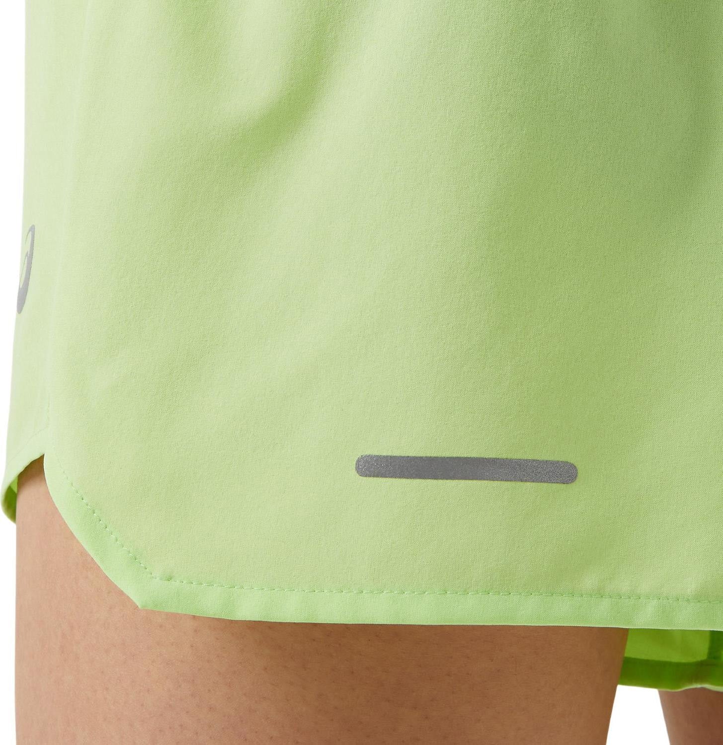 Asics Road 3.5 Inch Womens Running Shorts - Green - Image 3