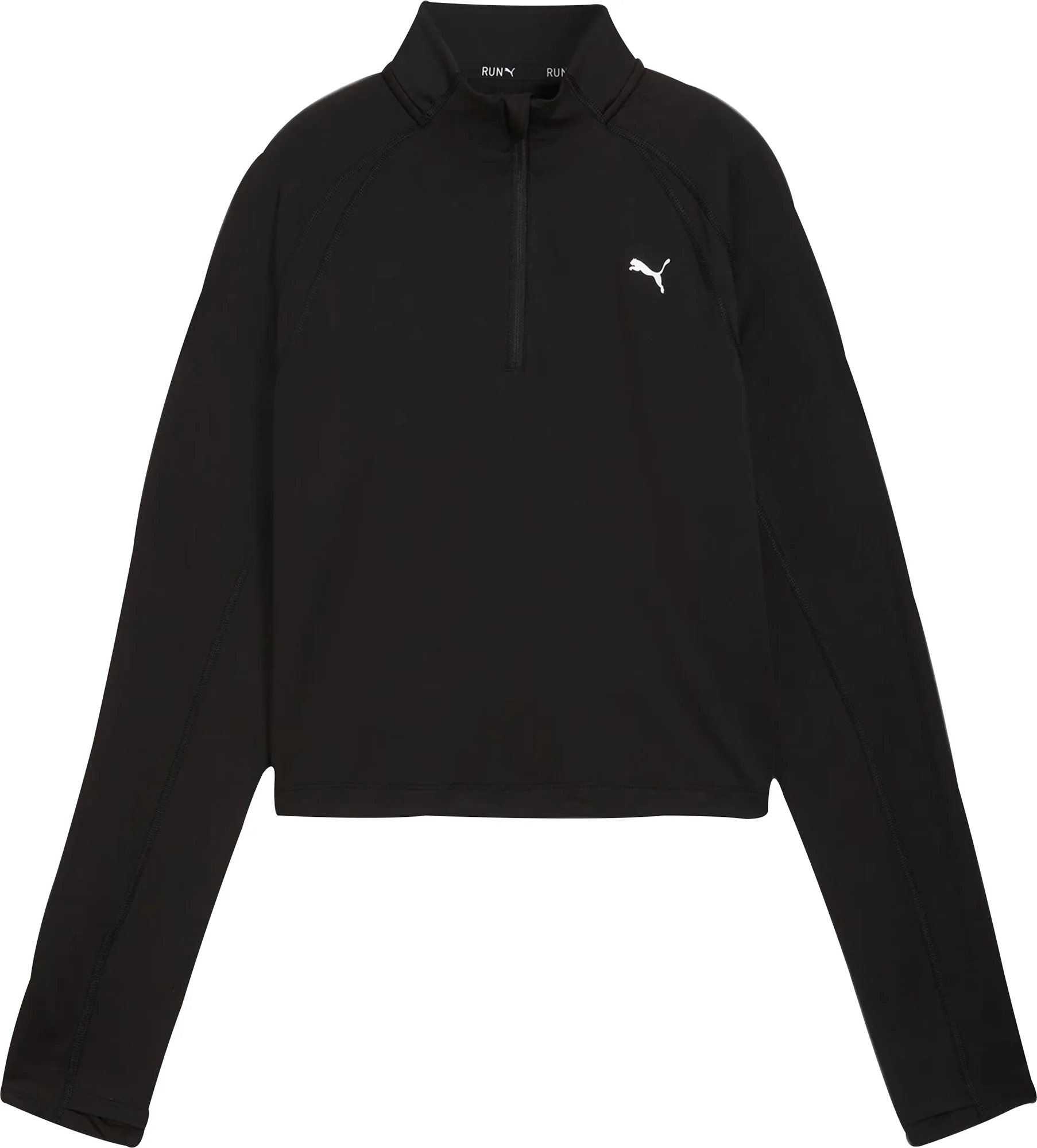 Puma Run Cloudspun Half Zip Long Sleeve Womens Running Top - Black - Image 5