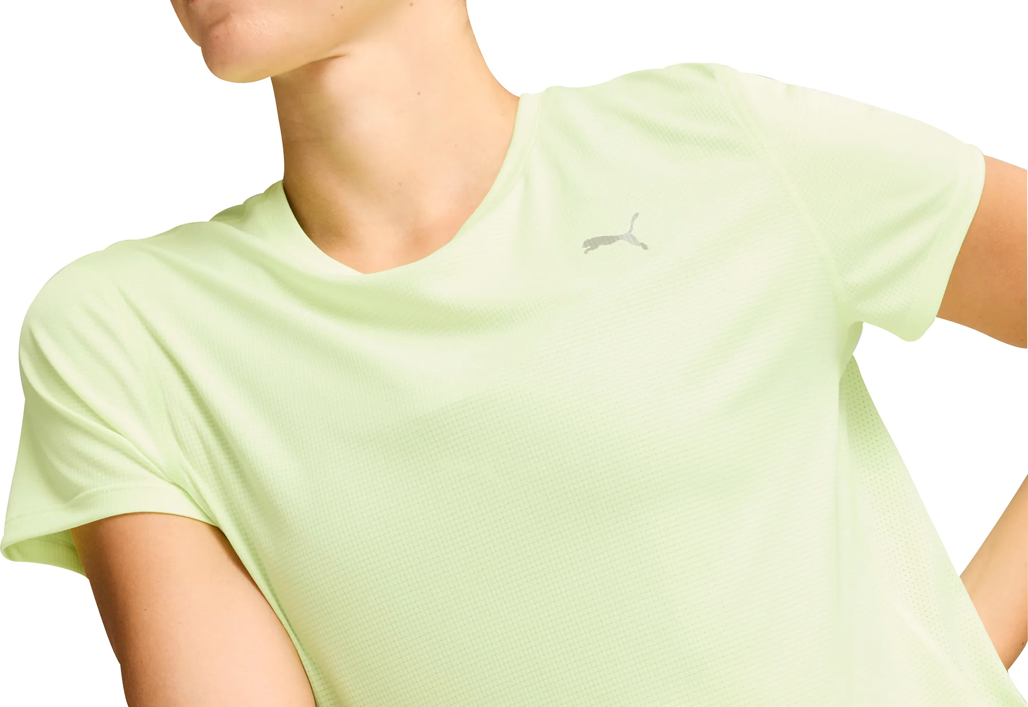 Puma Run Favourite Velocity Short Sleeve Womens Running Top - Green - Image 3