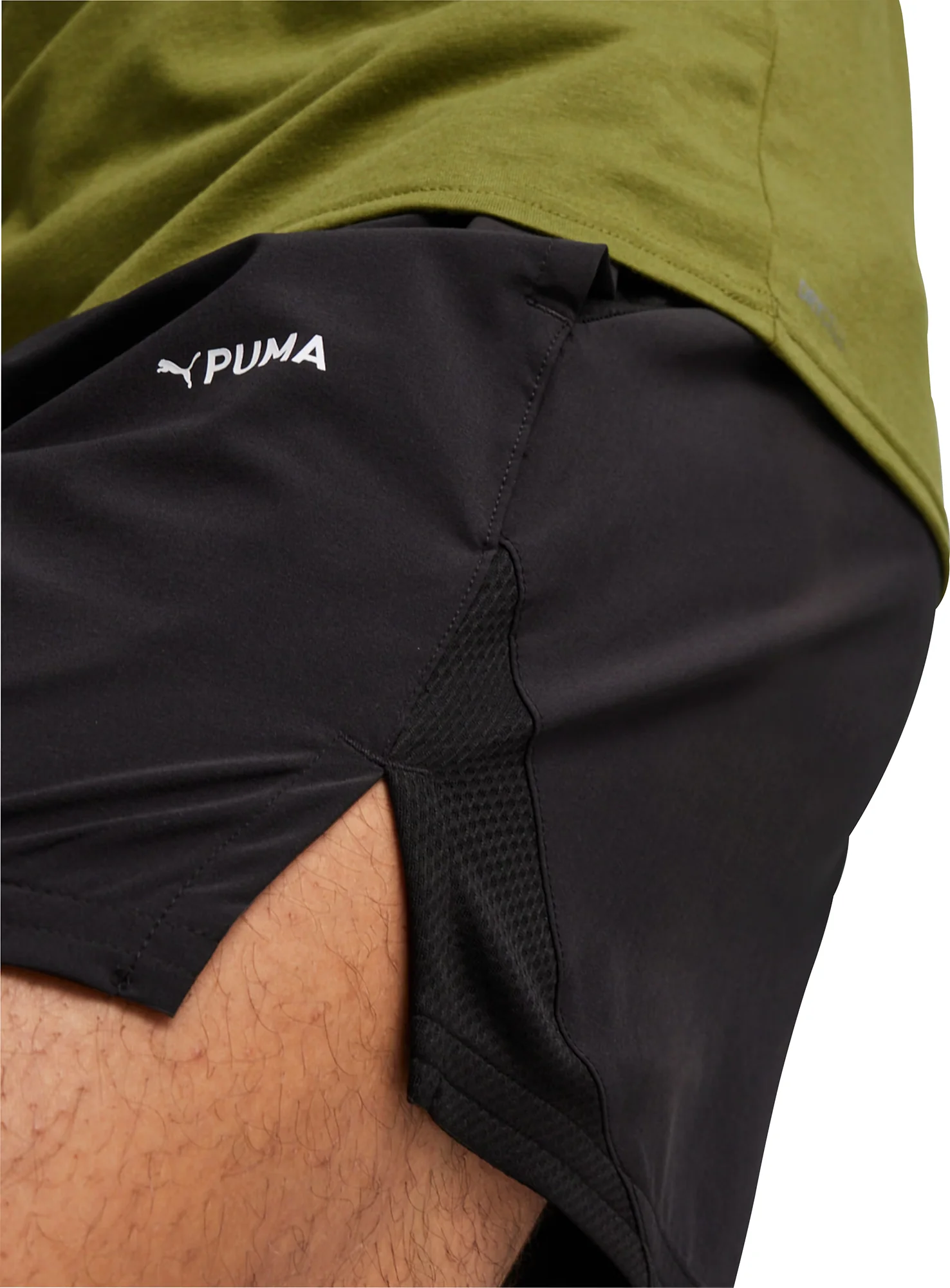 Puma Ultrabreathe Stretch 5 Inch Mens Training Shorts - Black - Image 3